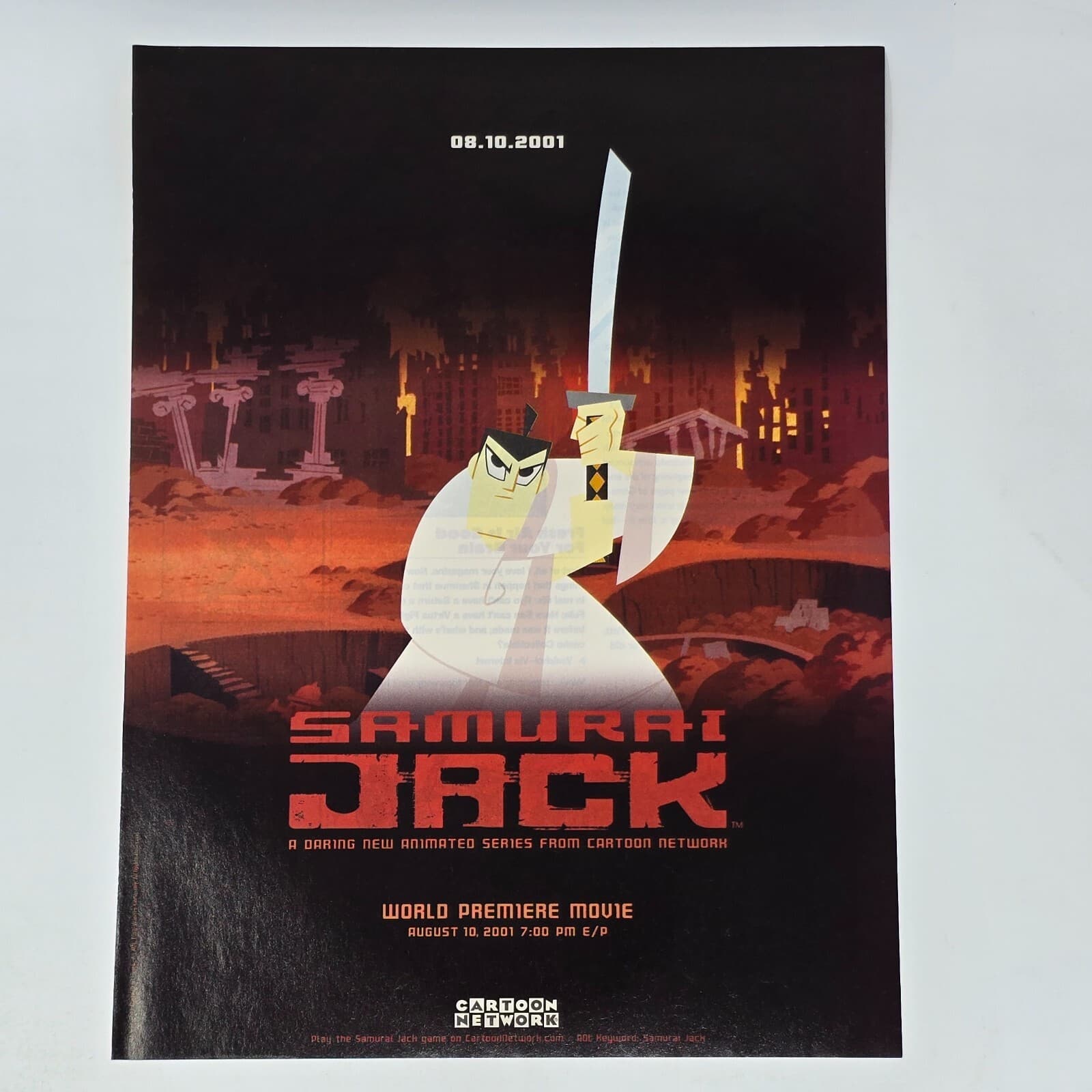 Samurai Jack Animated Series Movie Cartoon Network Print Ad/Poster Promo Art