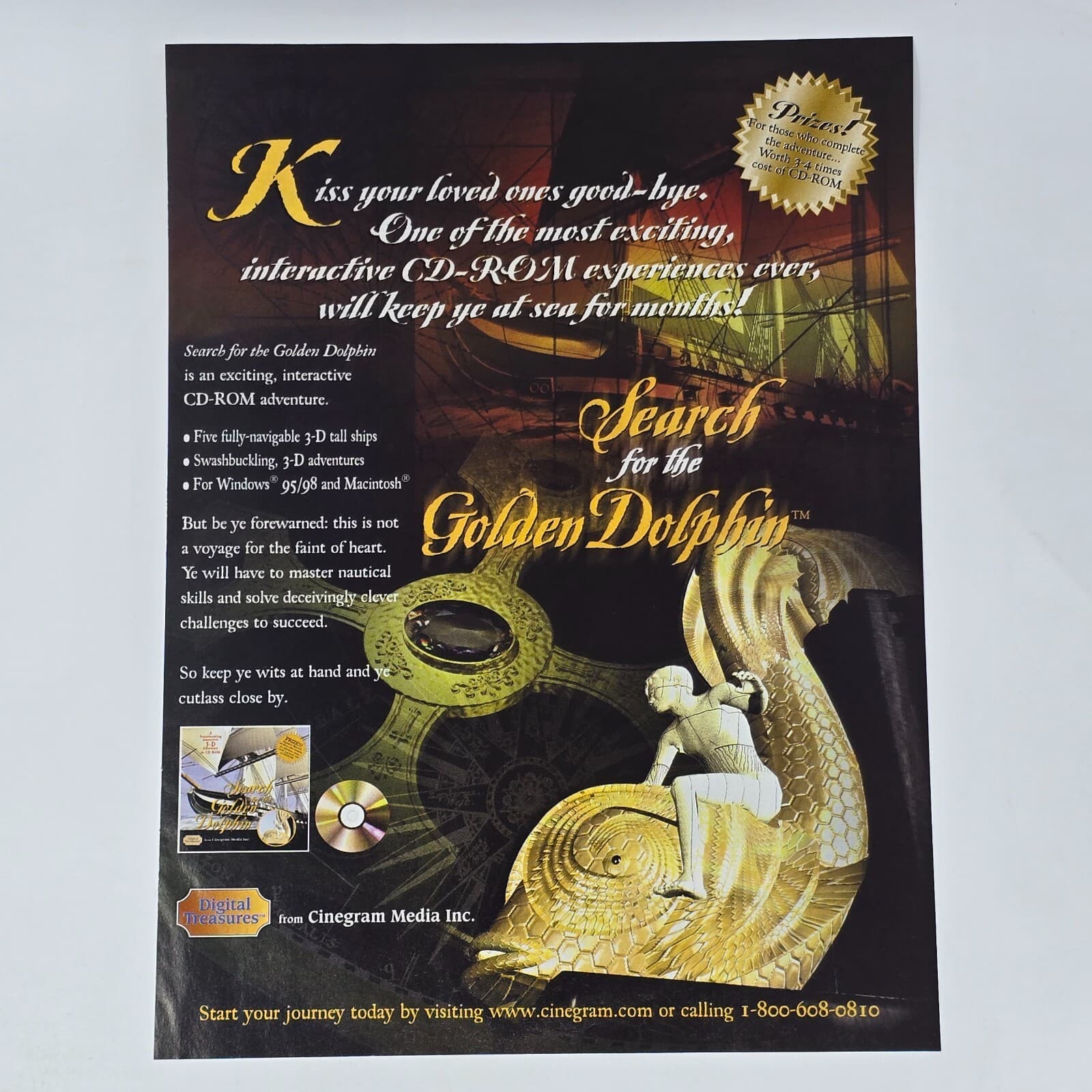 Search for the Golden Dolphin PC Kiss Your Loved Ones Print Ad/Poster Promo Art