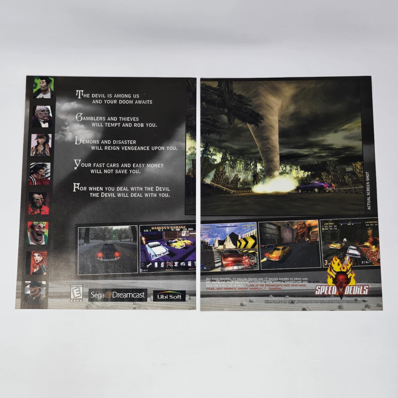 Speed Devils Sega Dreamcast Devil Among Us Print Ad/Poster Promo Art