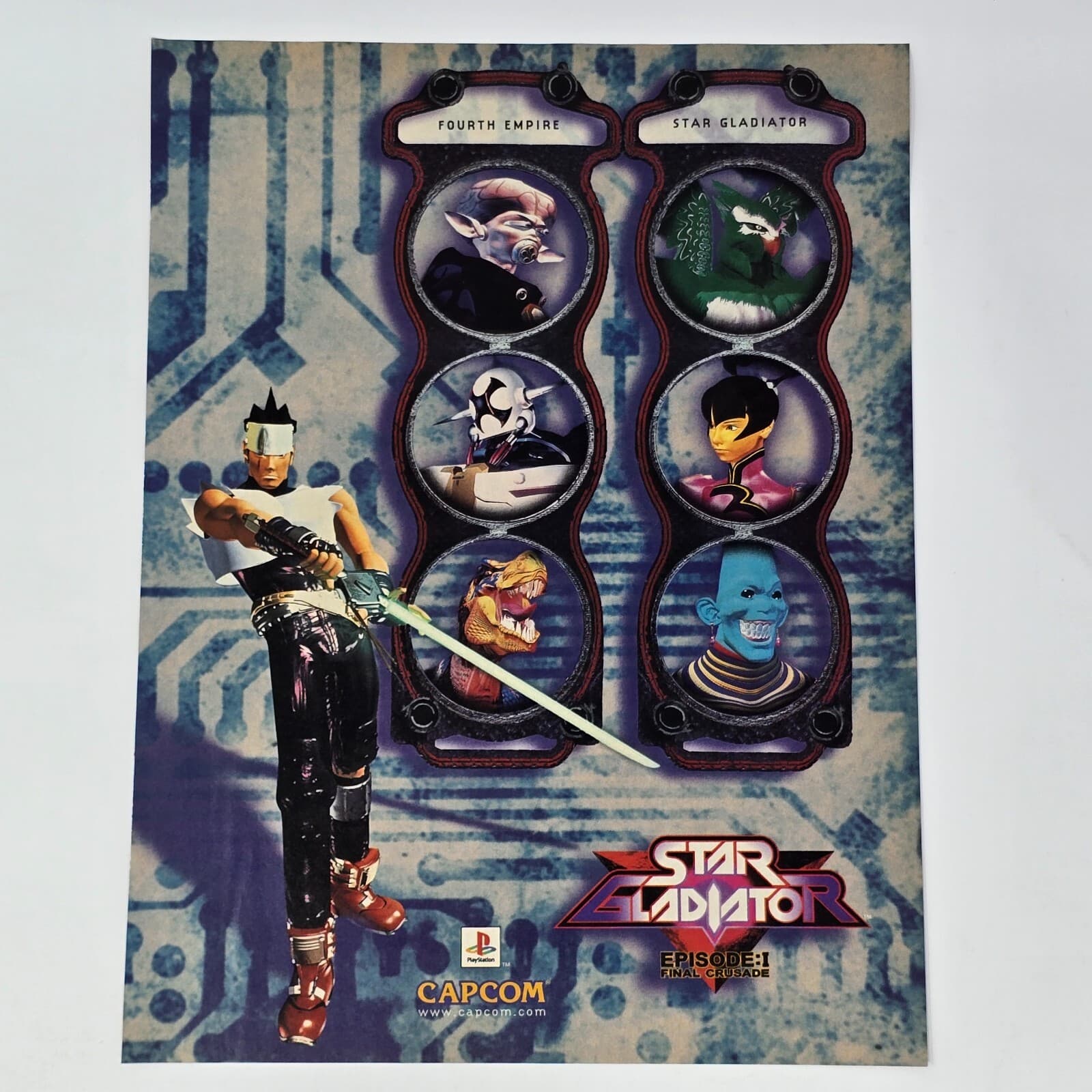 Star Gladiator Episode I Sony PlayStation 1 PS1 Print Ad/Poster Promo Art