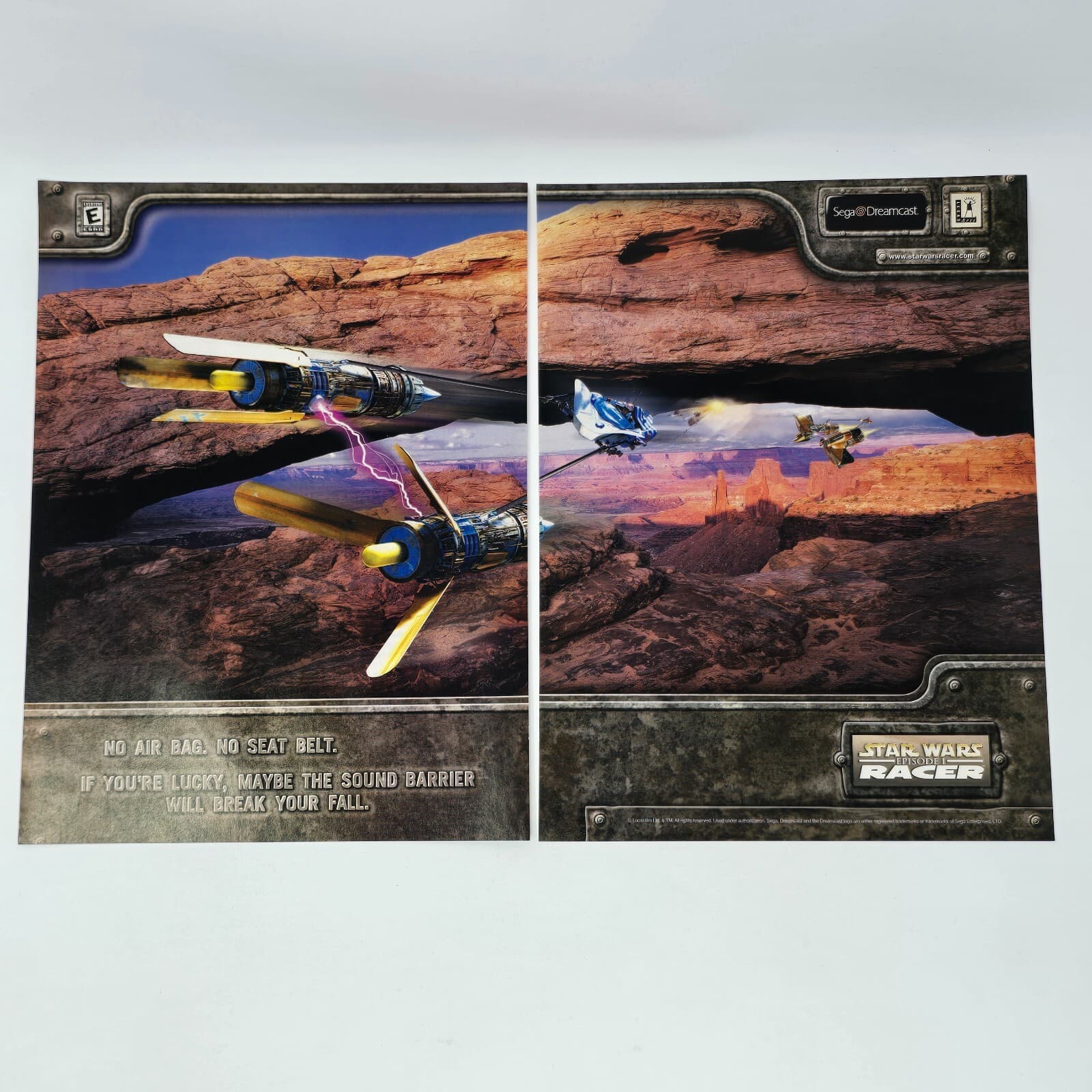 Star Wars Episode I Racer Sega Dreamcast No Air Bag Print Ad/Poster Promo Art