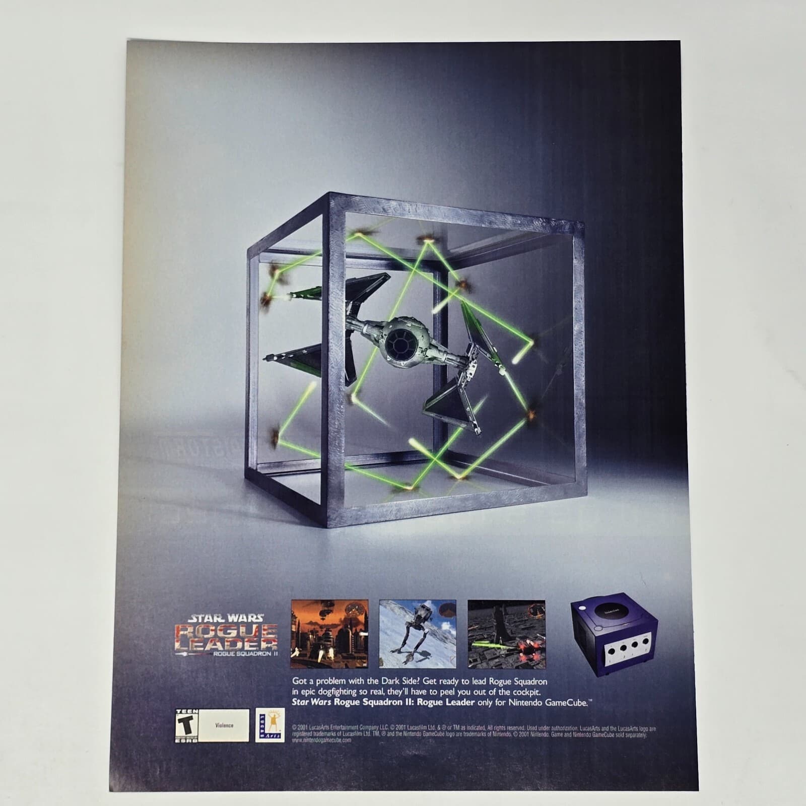 Star Wars Rogue Squadron Nintendo GameCube Screenshots Print Ad/Poster Promo Art