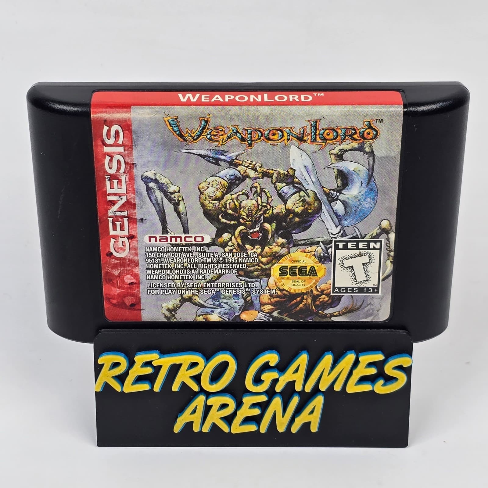 WeaponLord Weapon Lord (Sega Genesis) Cartridge (Label Wear - See Pic)