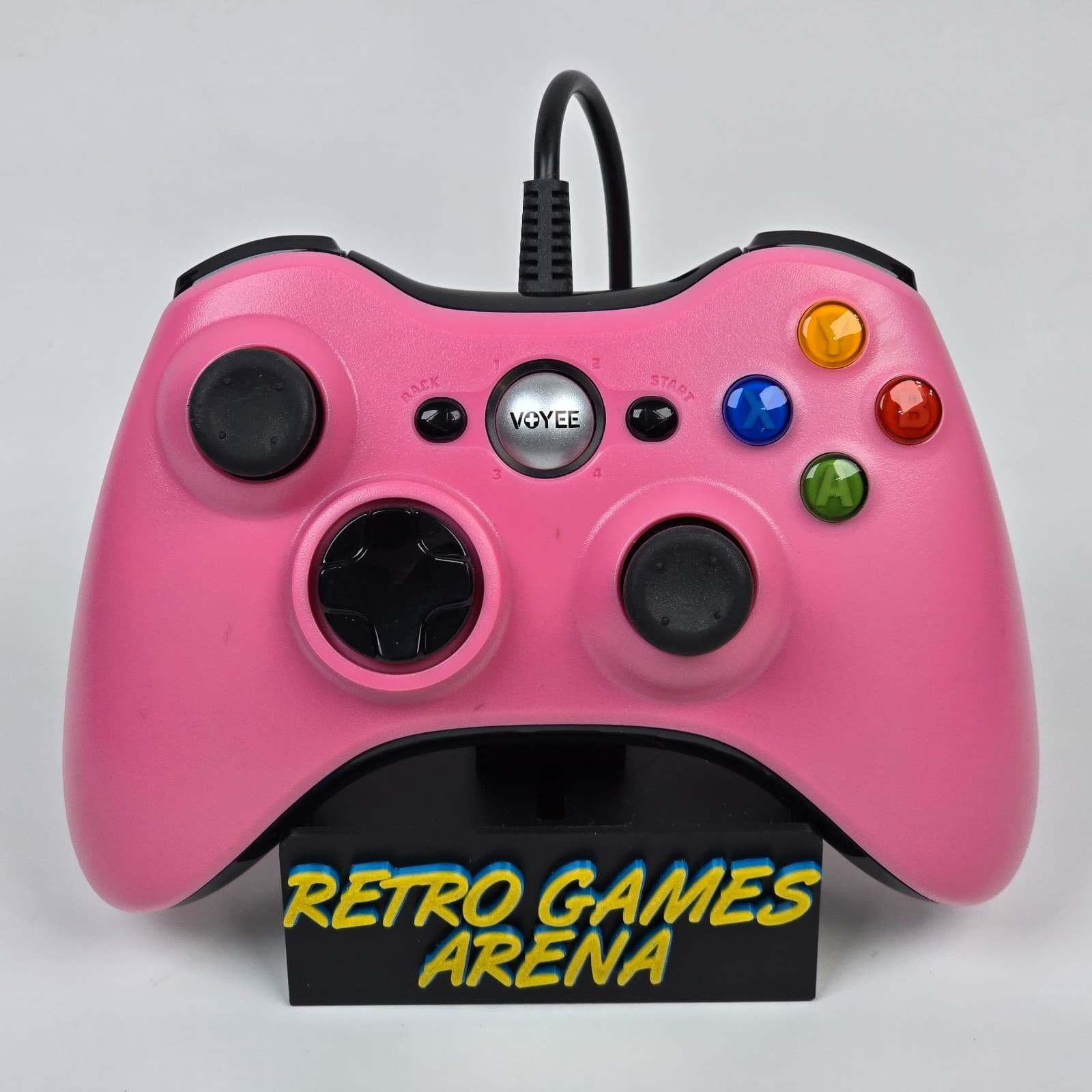 Microsoft Xbox 360 Wired Voyee Pink USB Controller Gamepad TESTED