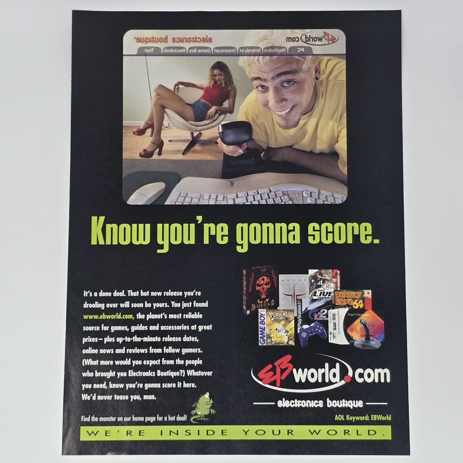 EB Games Electronics Boutique Gonna Score Print Ad/Poster Official Promo Art