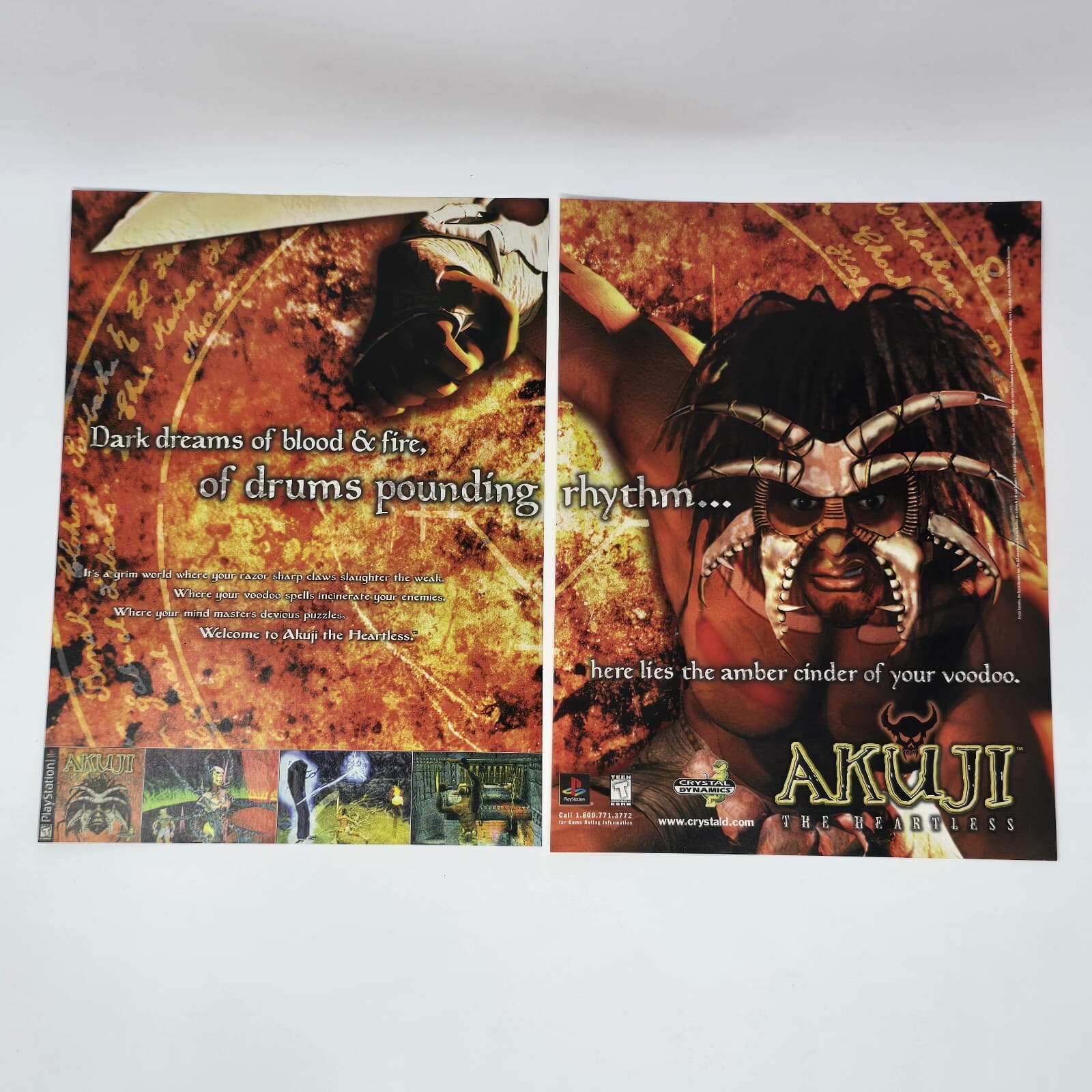 Akuji The Heartless Sony PS1 Dark Dreams Print Ad/Poster Official Promo Art