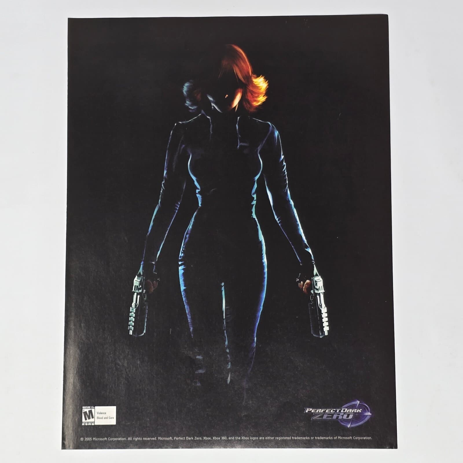Perfect Dark Zero Microsoft Xbox 360 Silhouette Print Ad/Poster Promo Art