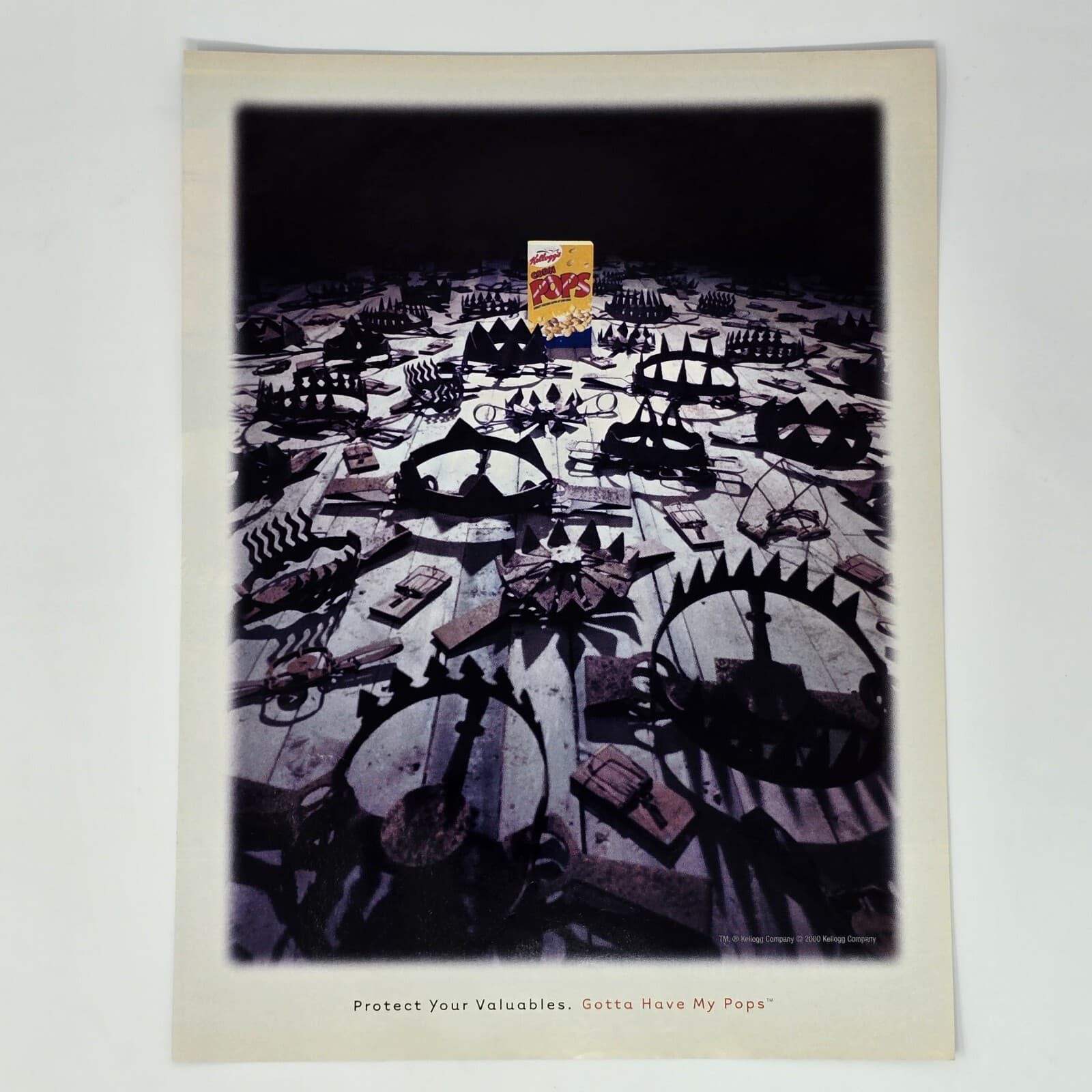 Corn Pops Kelloggs Bear Traps Print Ad/Poster Official Promo Art