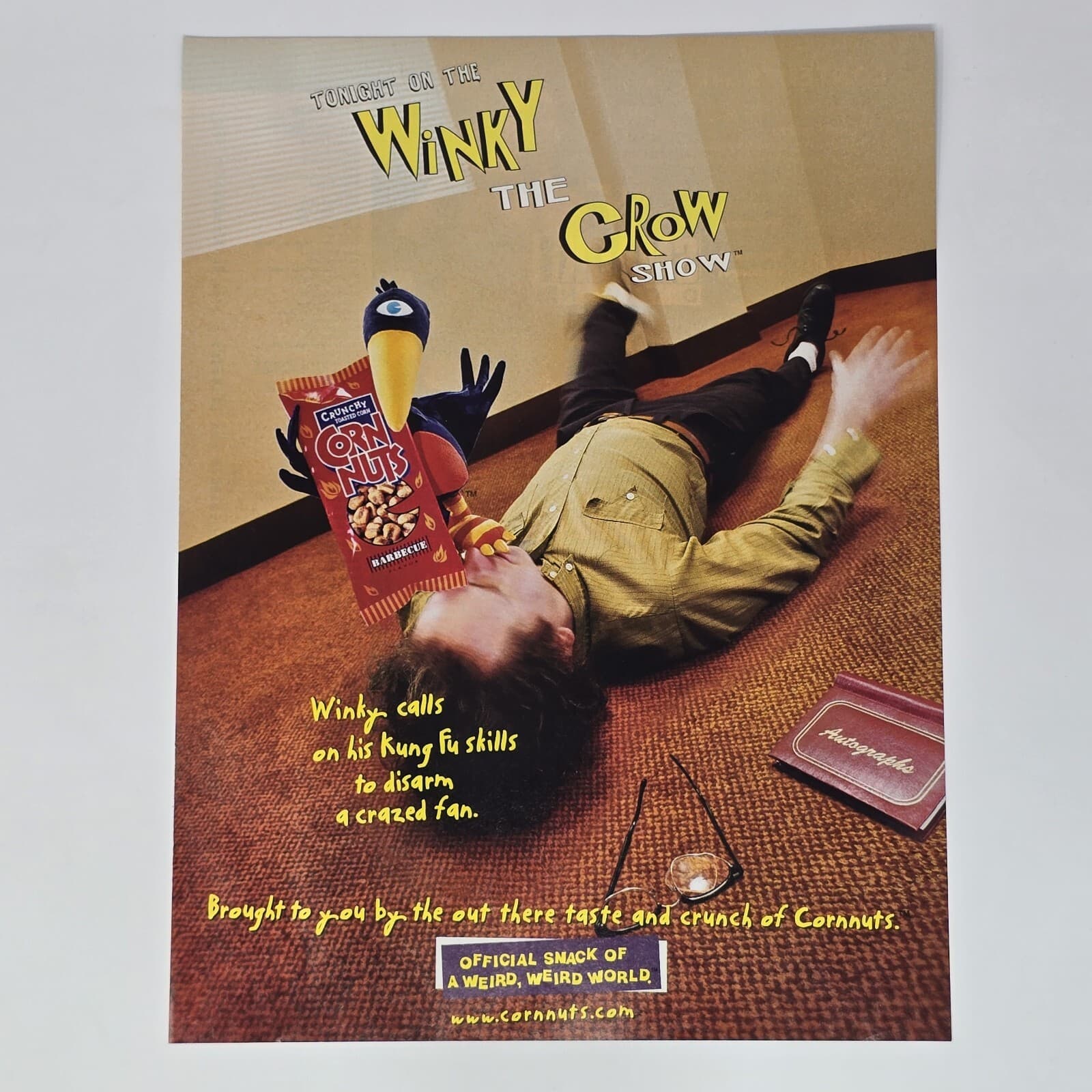 Corn Nuts Winky the Crow Kung Fu Skills Print Ad/Poster Official Promo Art
