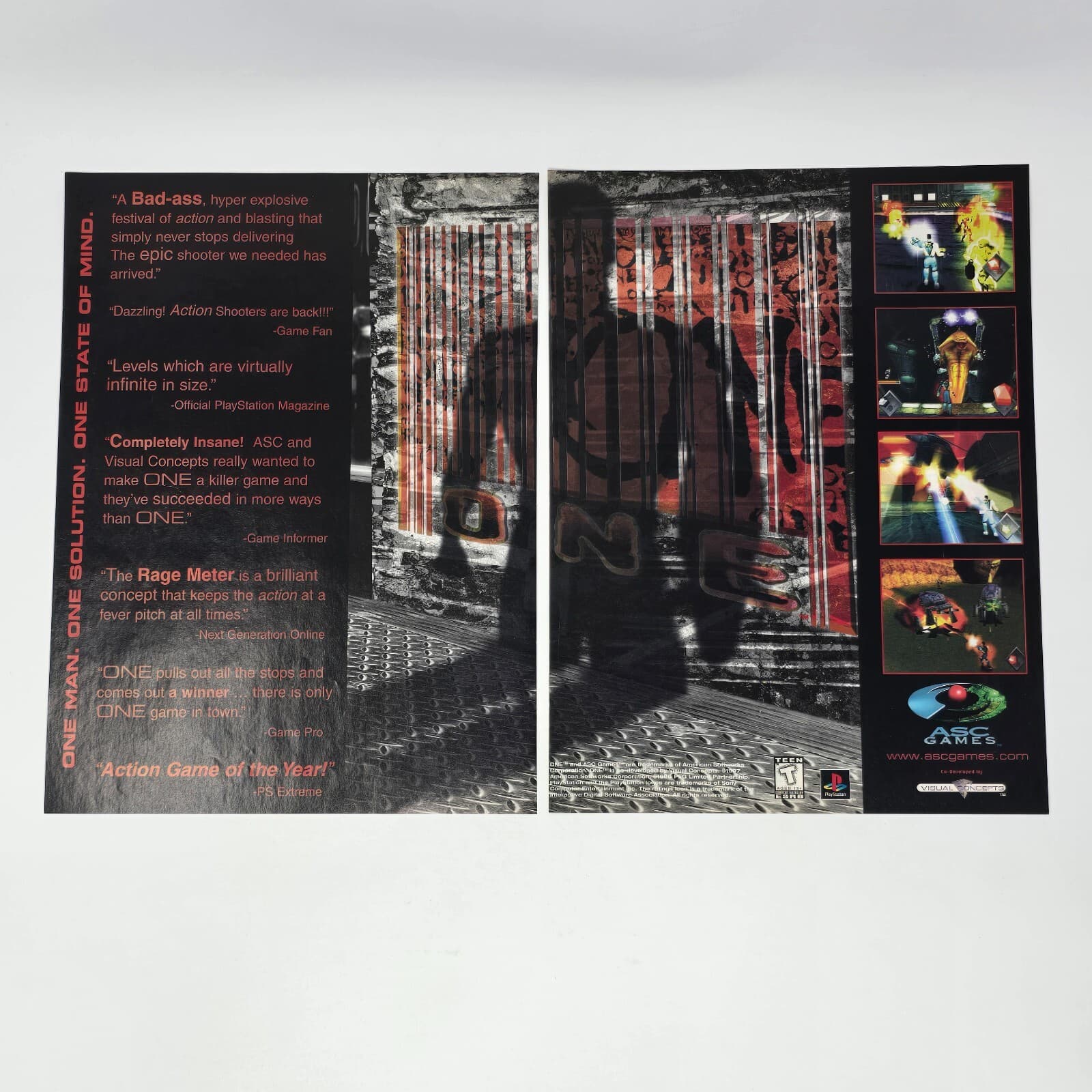 One PlayStation 1 PS1 One Solution Print Ad/Poster Promo Art