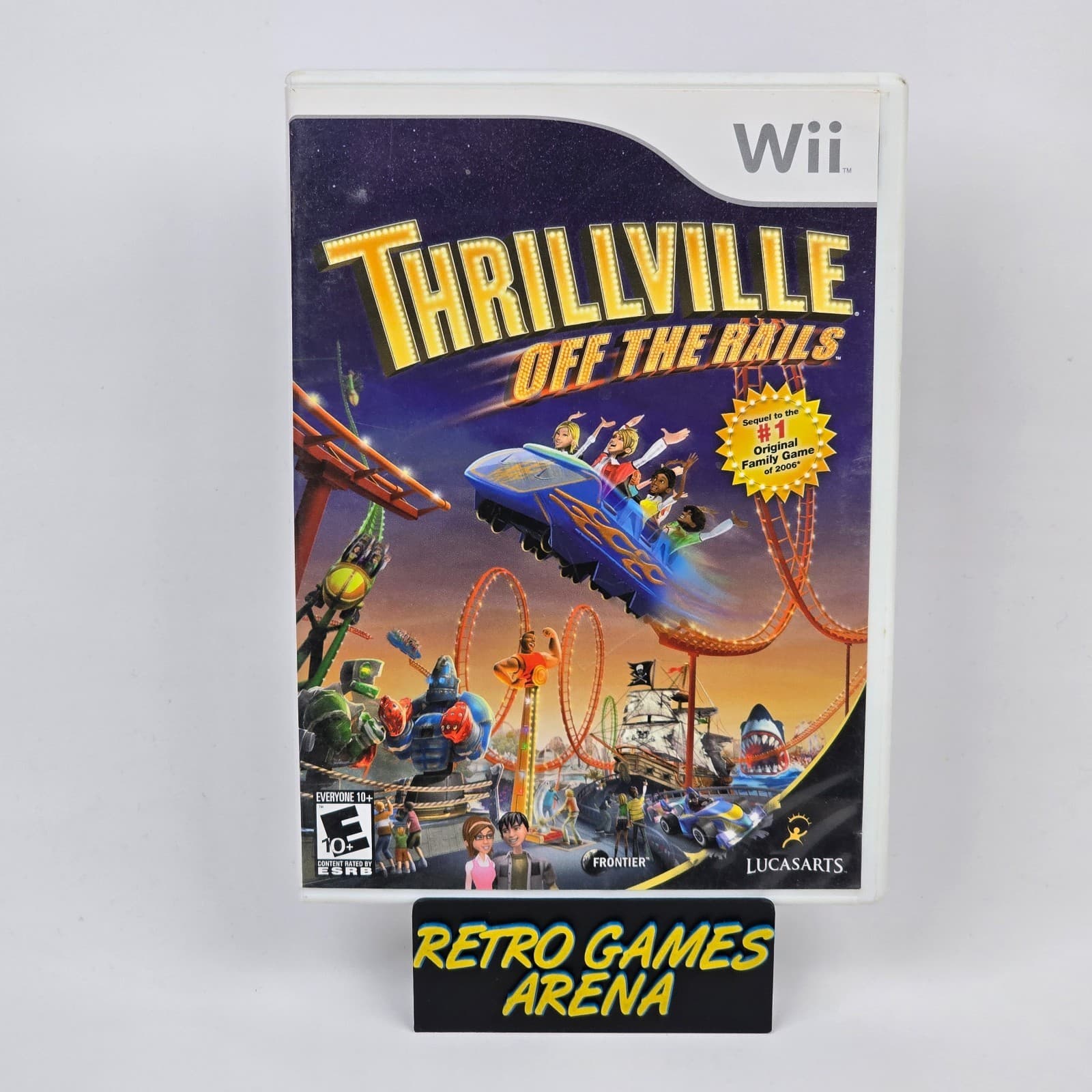 Thrillville: Off the Rails (Nintendo Wii) CIB COMPLETE & TESTED