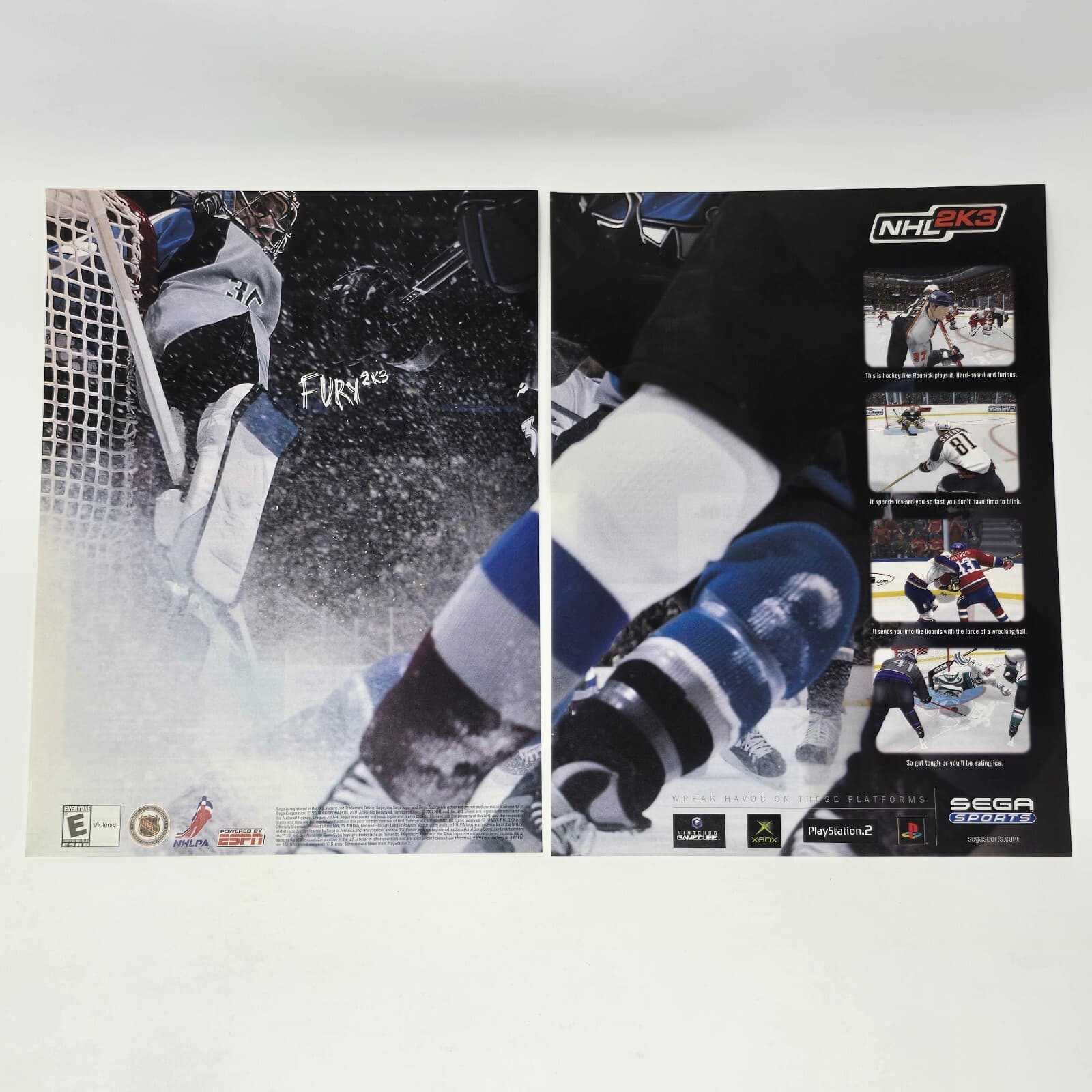 NHL 2K3 Nintendo GameCube Xbox PlayStation 2 PS2 Havok Print Ad/Poster Promo Art