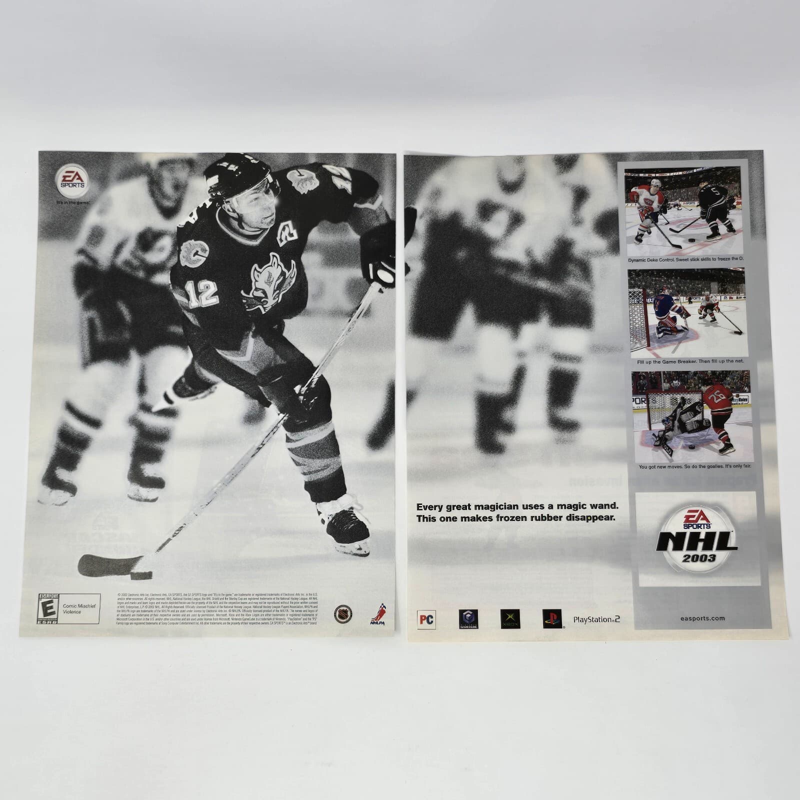 NHL 2003 Nintendo GameCube Xbox PS2 PC Magic Print Ad/Poster Promo Art