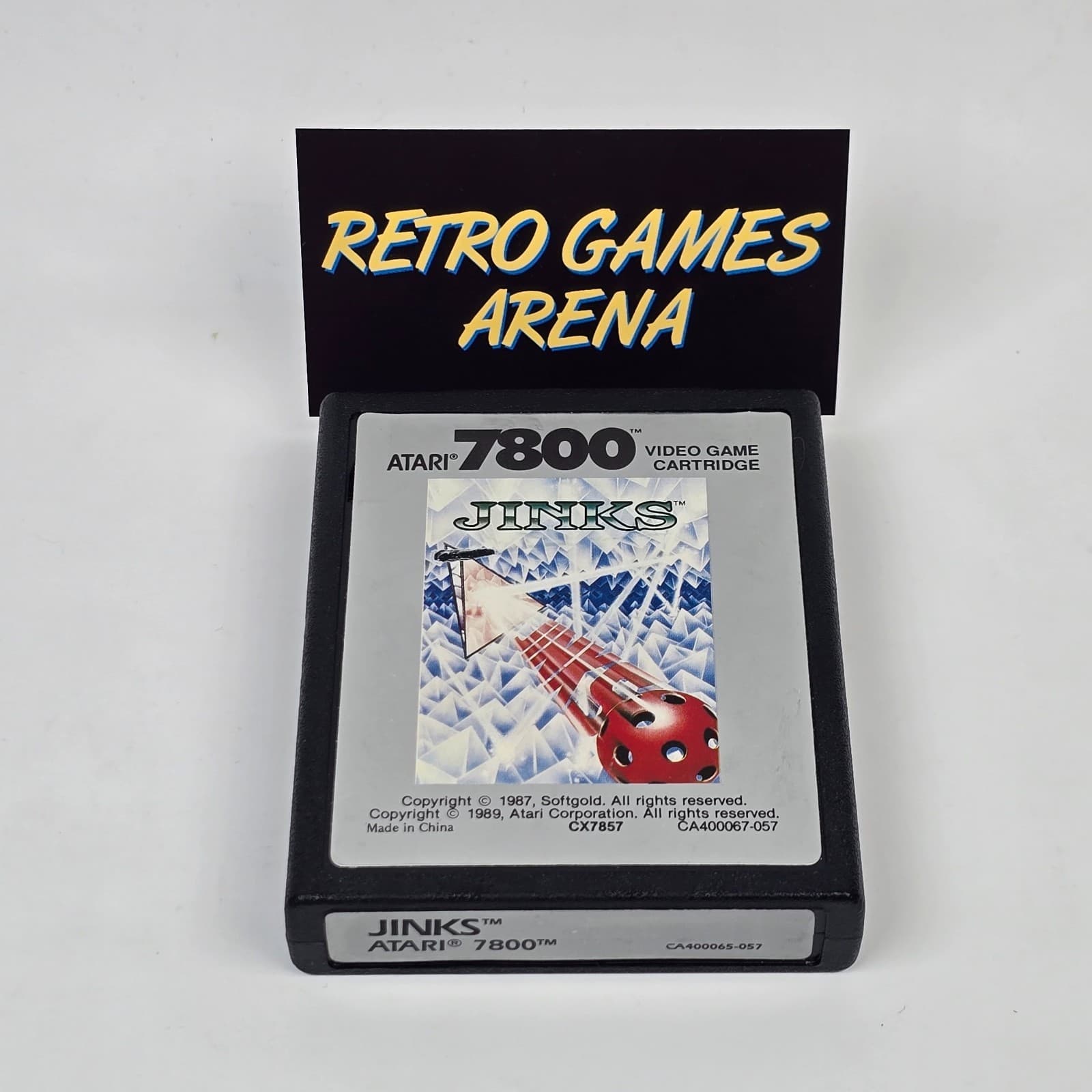 Jinks (Atari 7800) Cartridge CLEANED & TESTED