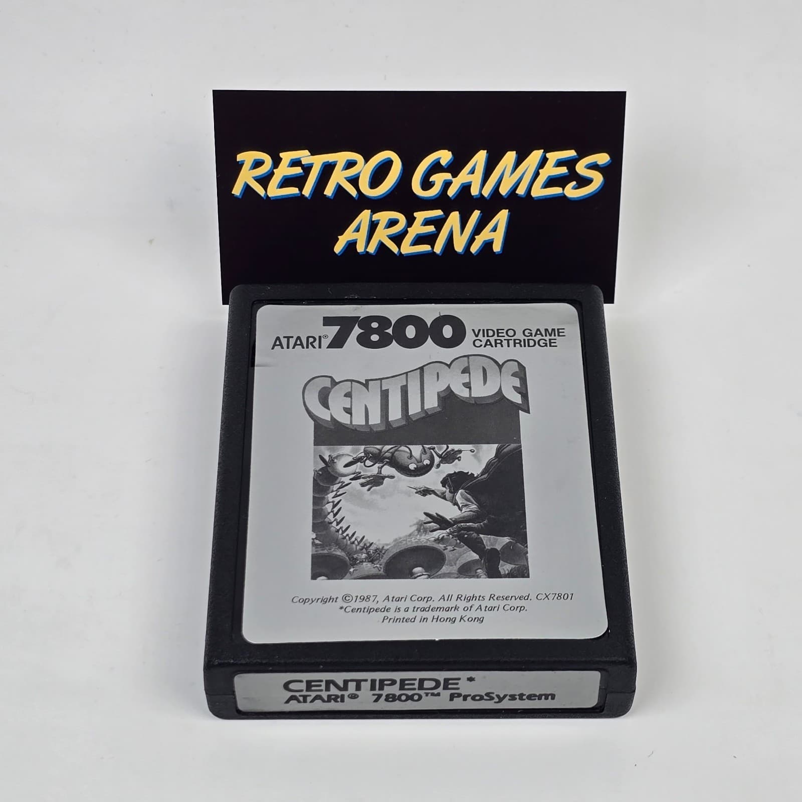 Centipede (Atari 7800) Cartridge CLEANED & TESTED
