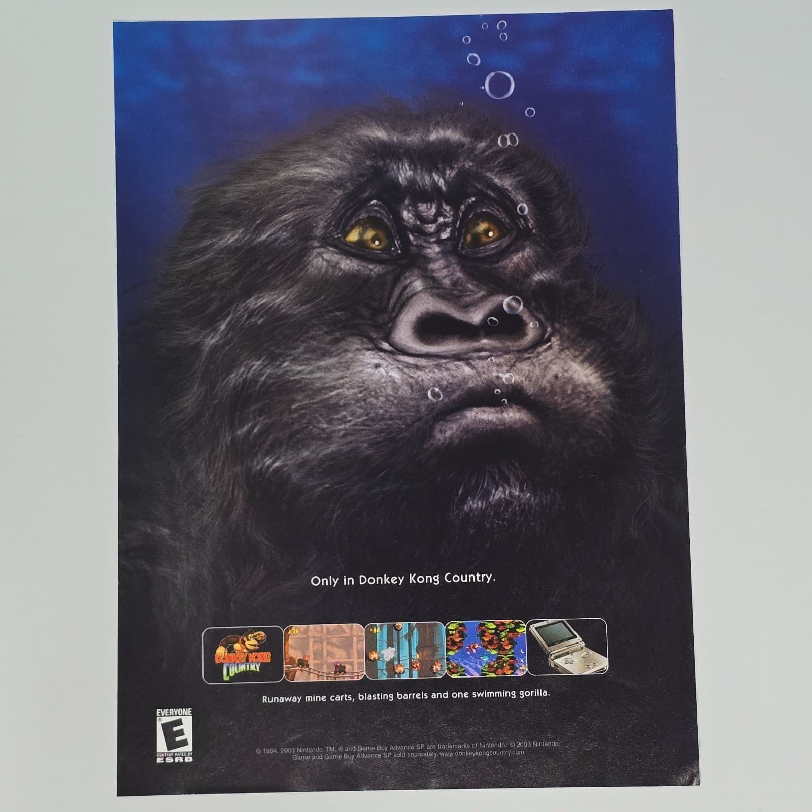 Donkey Kong Country Game Boy Advance Authentic Magazine Ad