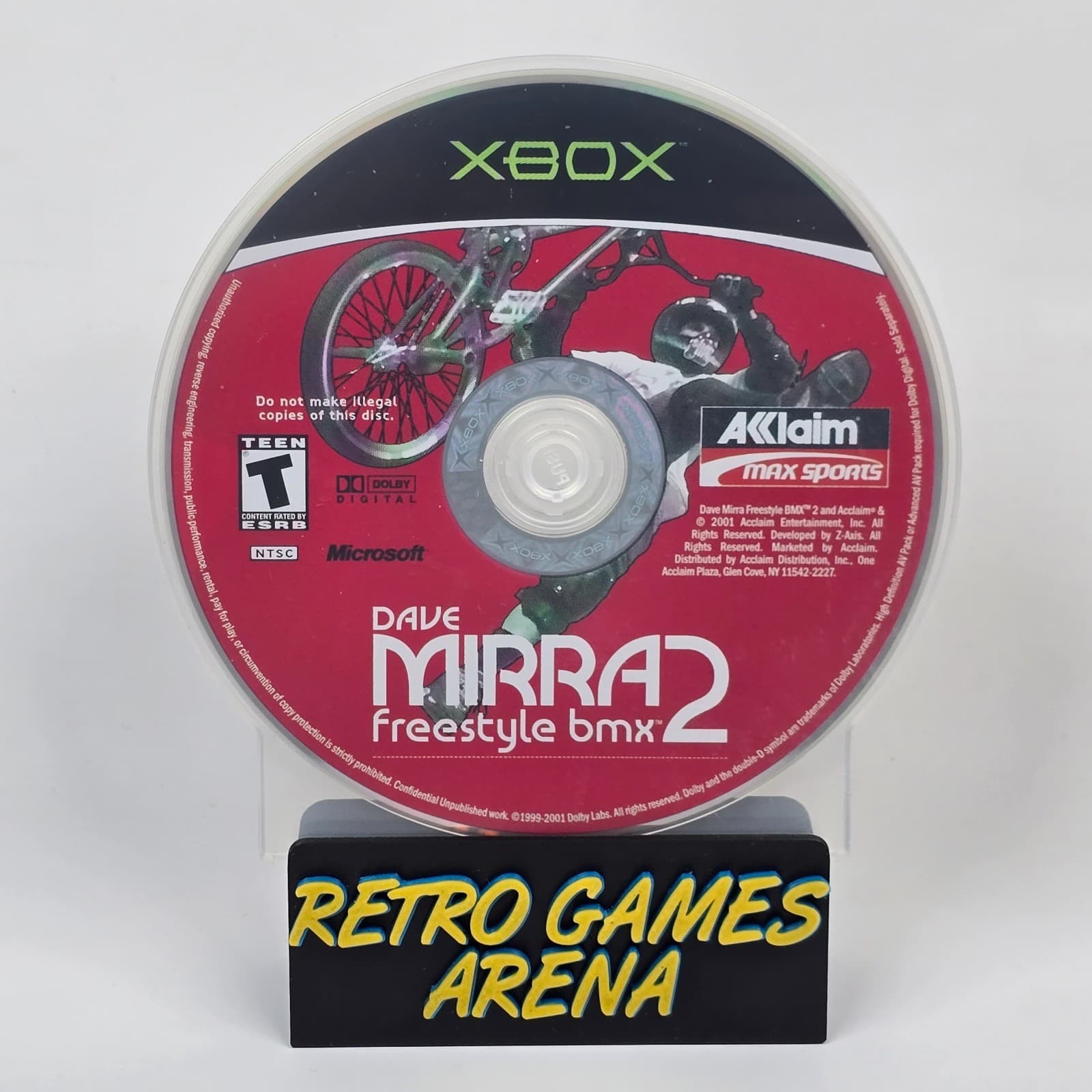 Dave Mirra Freestyle BMX 2 (Original Xbox) Black Label Disc
