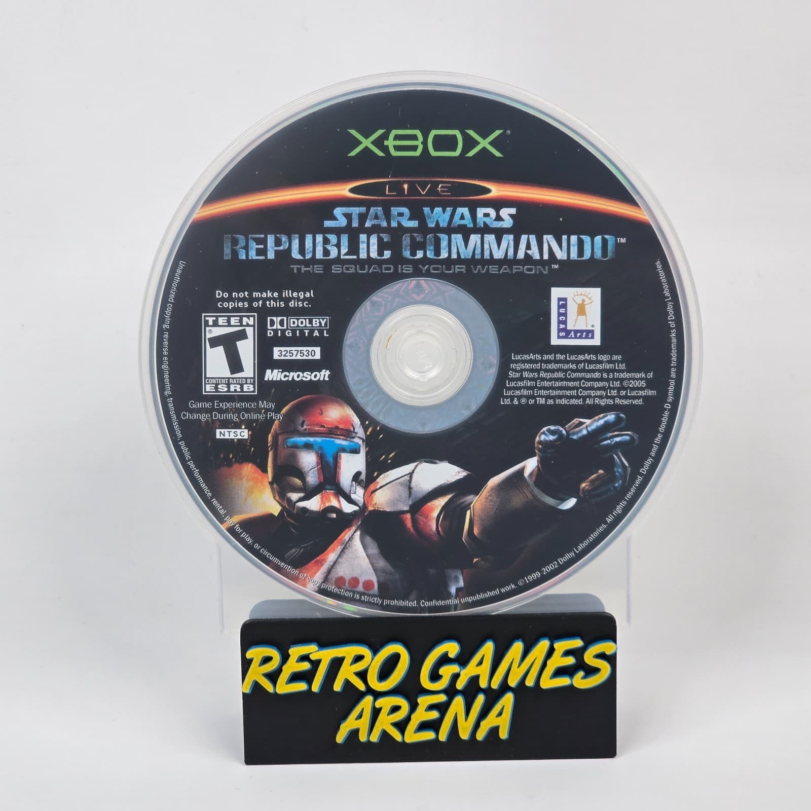 Star Wars: Republic Commando (Original Xbox) Black Label Disc
