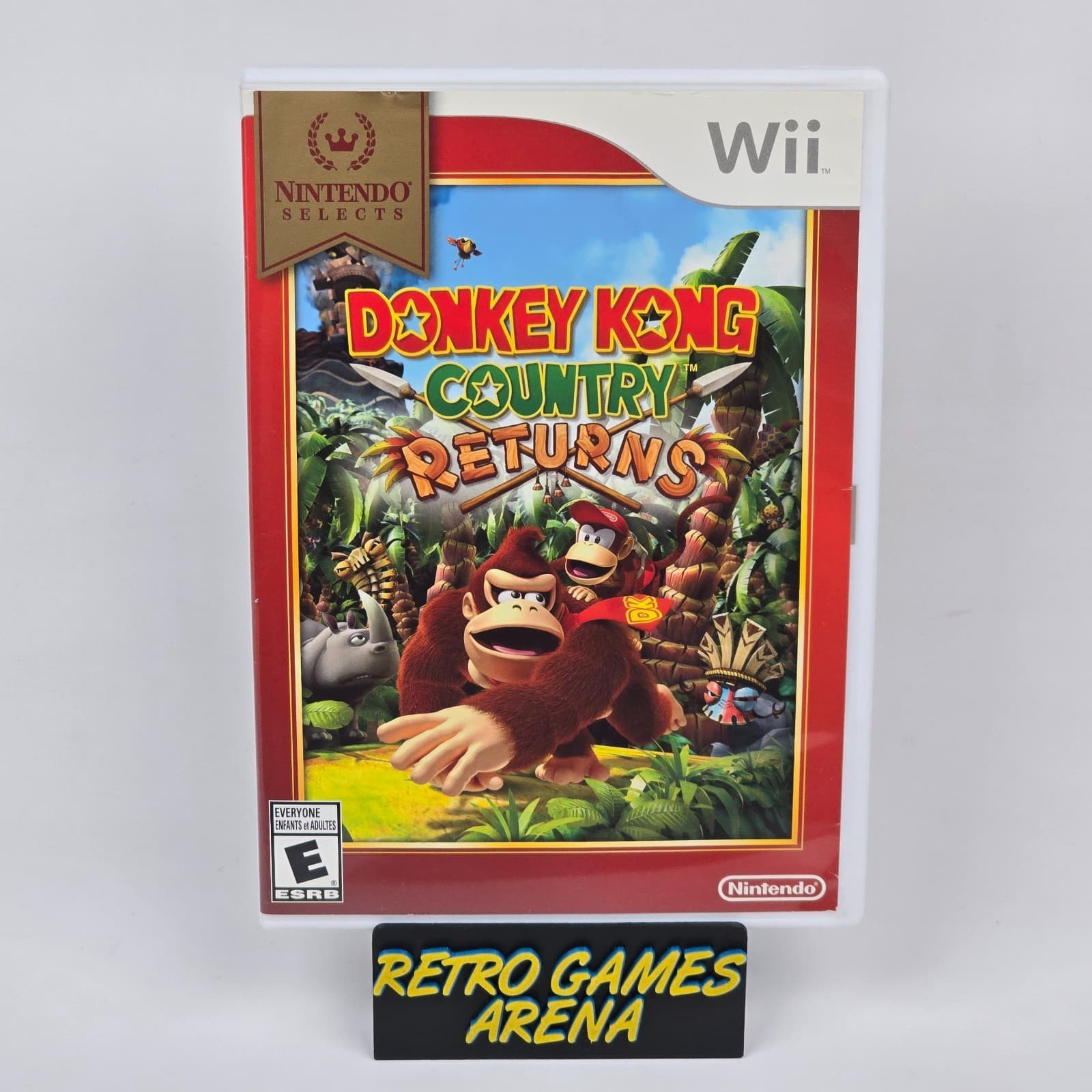 Donkey Kong Country Returns (Nintendo Wii) Selects Case & Disc
