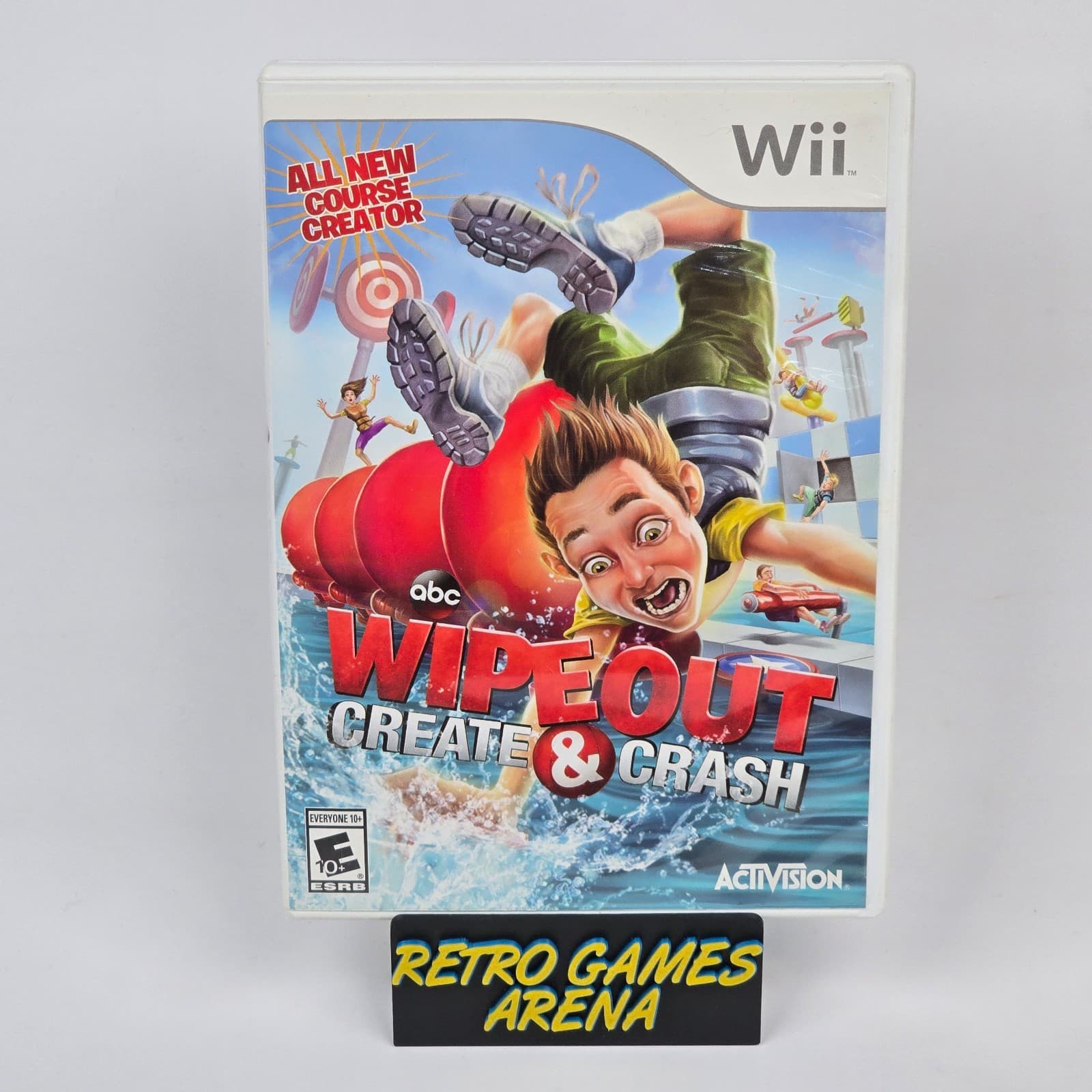 Wipeout: Create & Crash (Nintendo Wii) Case & Disc