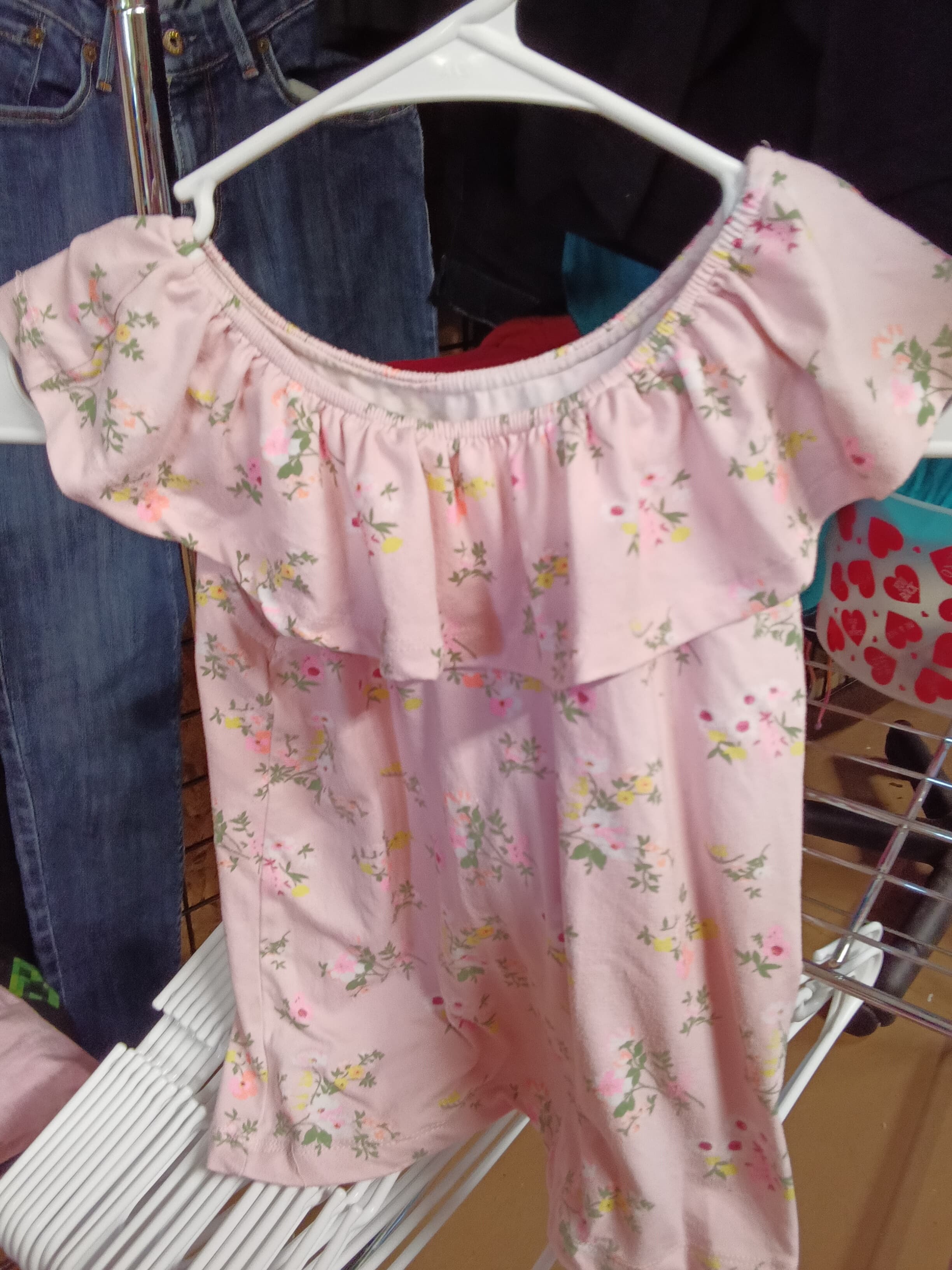 One Step Up Floral Off-Shoulder Dress M (10/12)