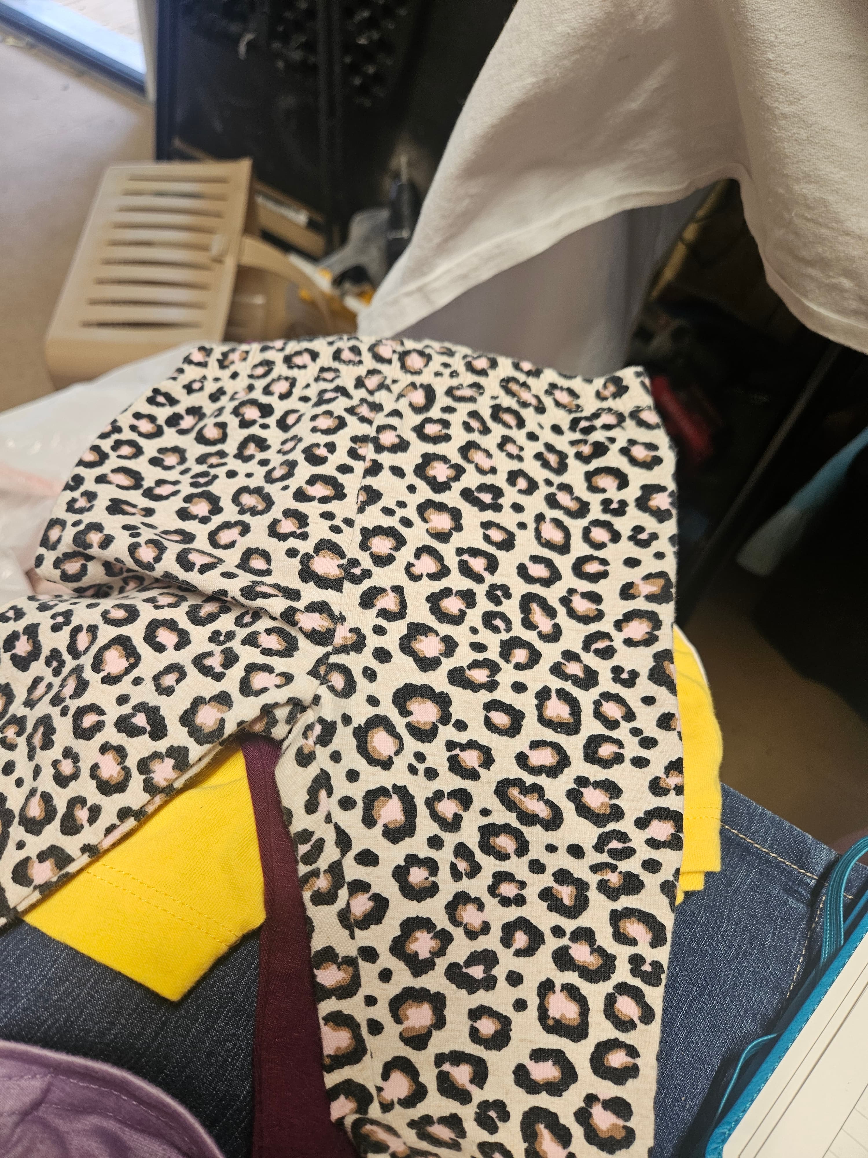 Leopard Print Baby Leggings with Ruffle Detail