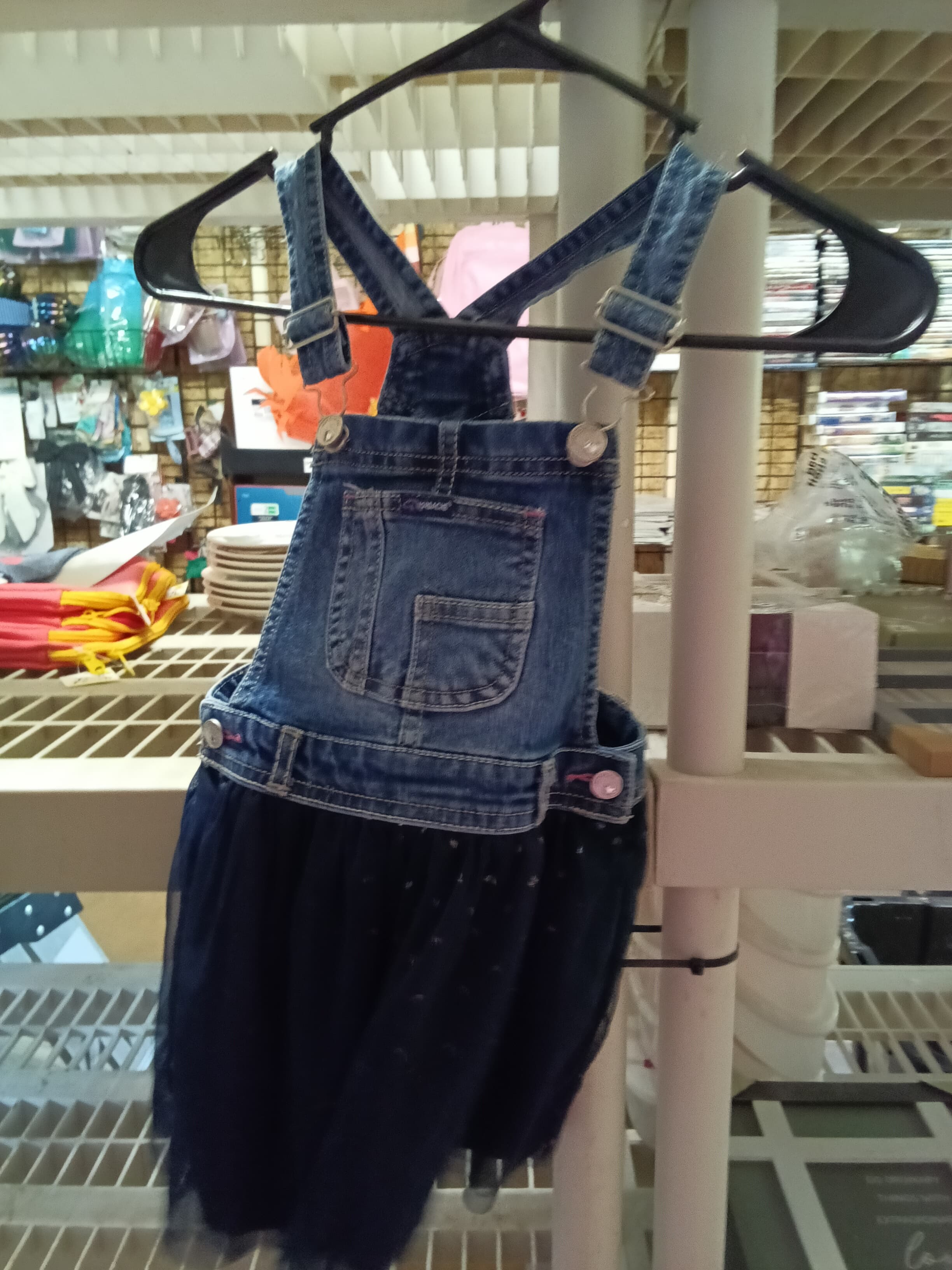 Jordache Girls' Denim Overall Dress Size 5T