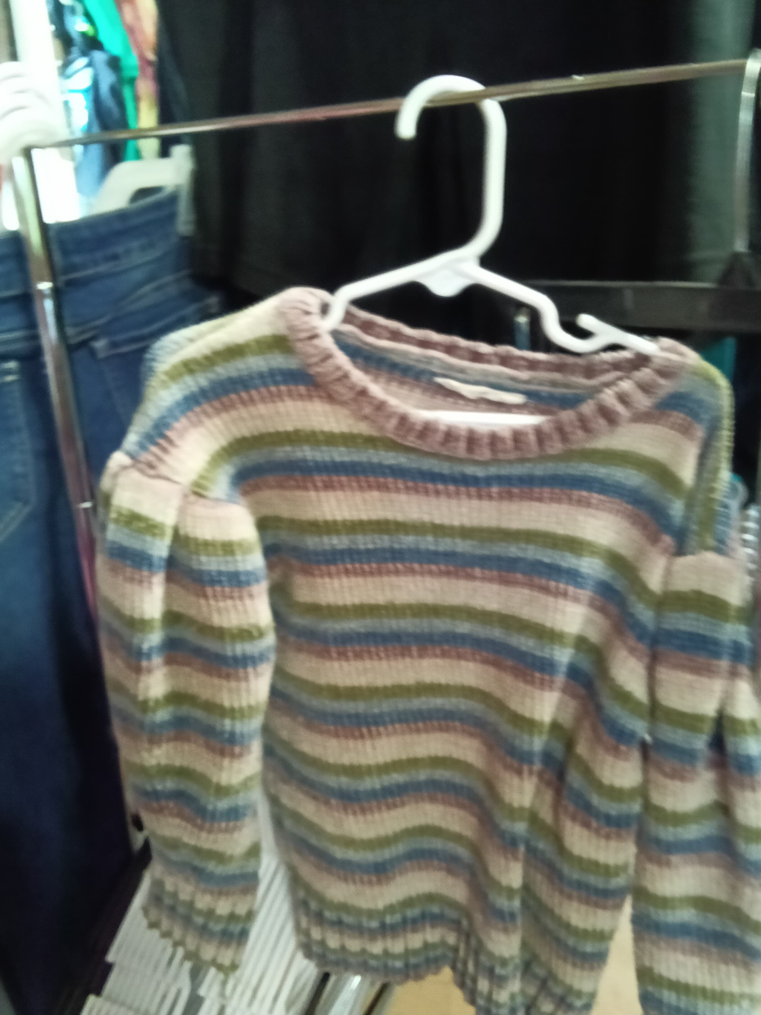 Striped Multicolor Knit Sweater