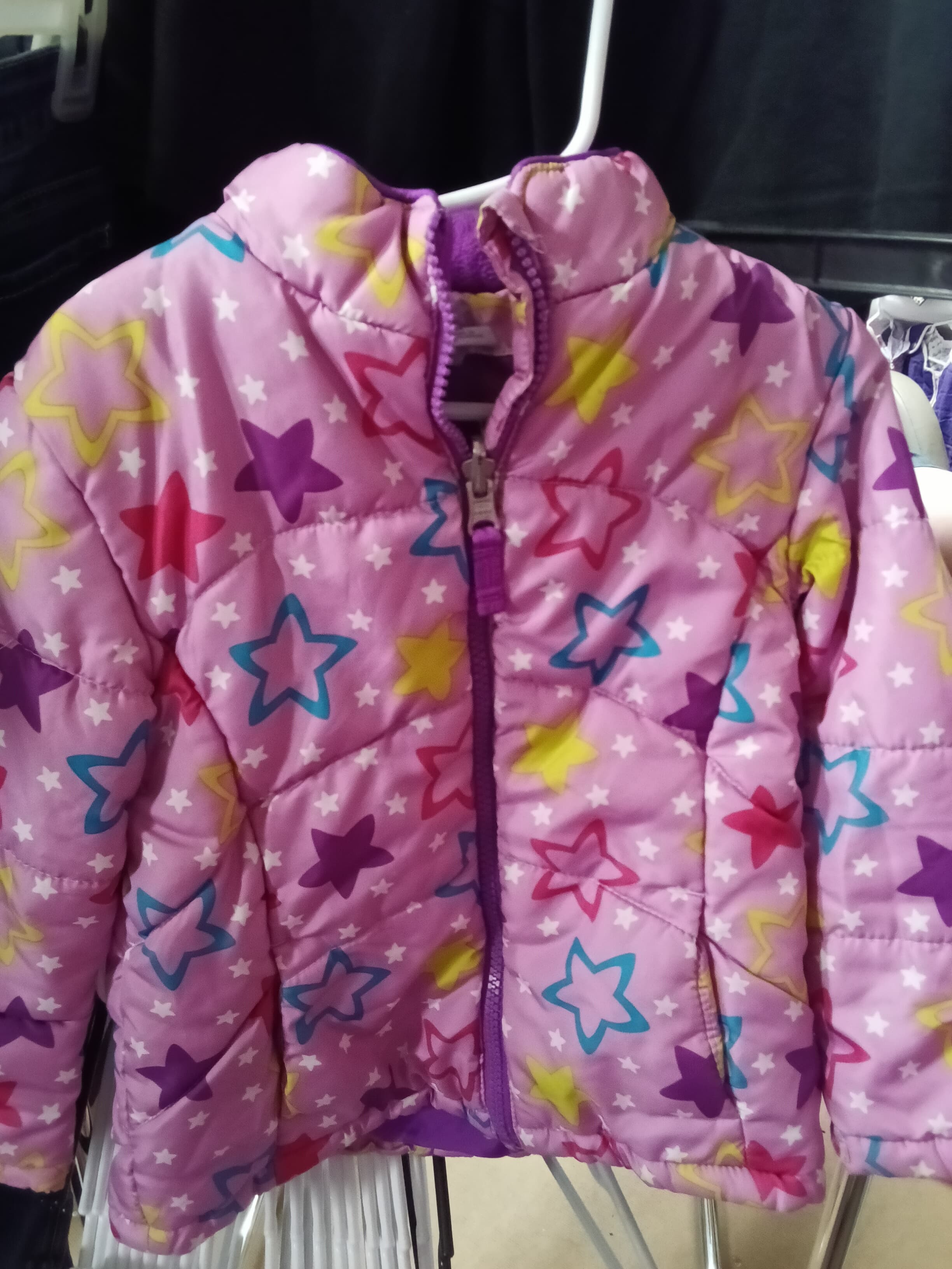 Healthtex Girls' Star Print Puffer Jacket 4T