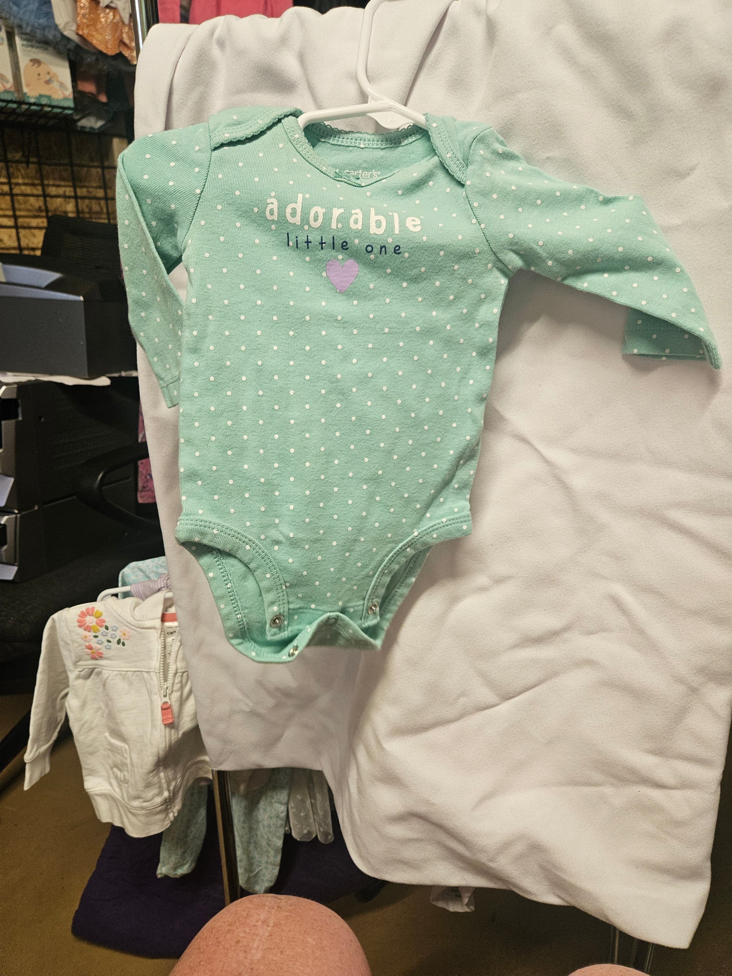 Carter's Baby Bodysuit 3M Polka Dot Long Sleeve