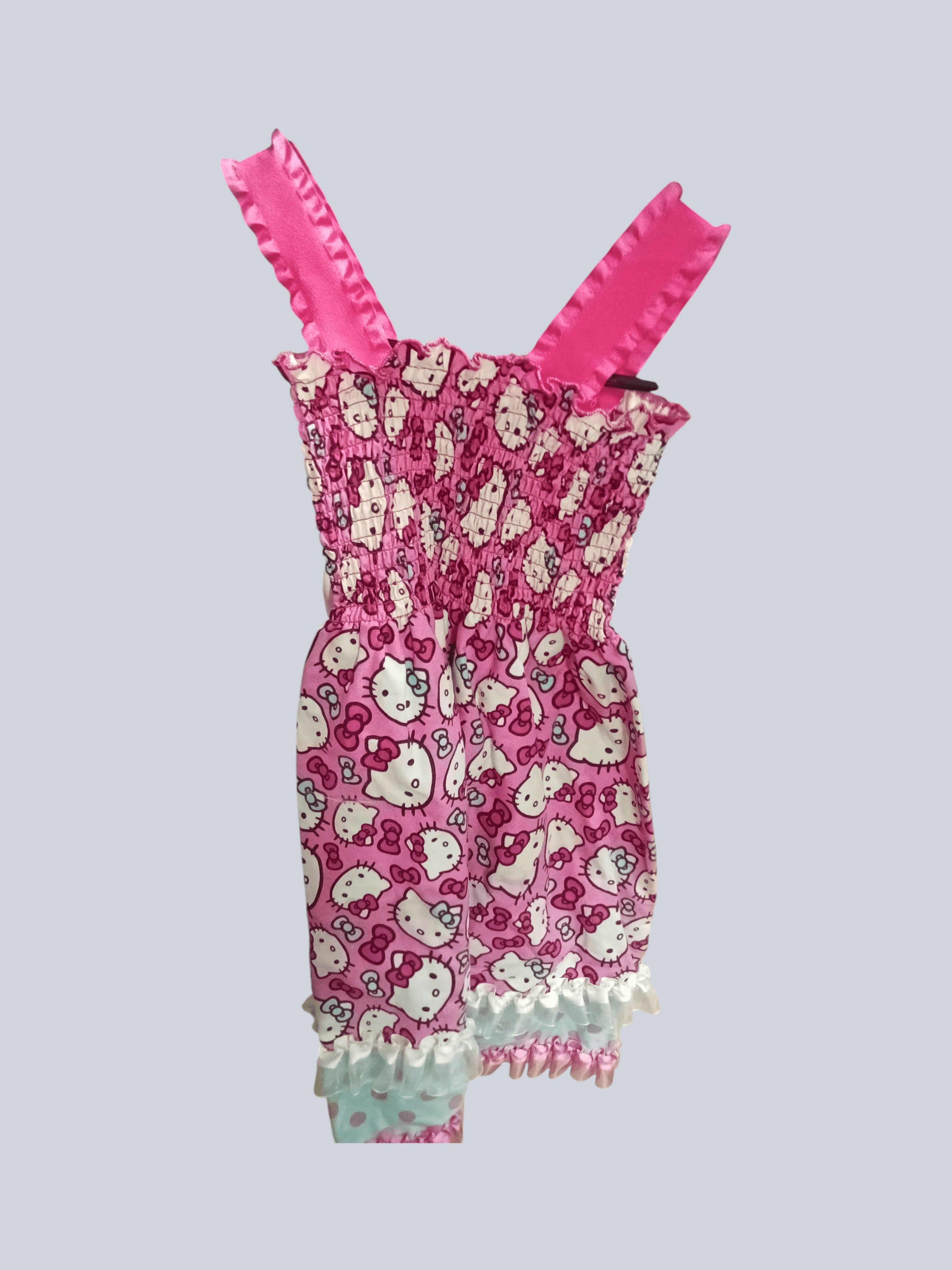 Handmade Hello Kitty Kids Dress Pink Ruffle