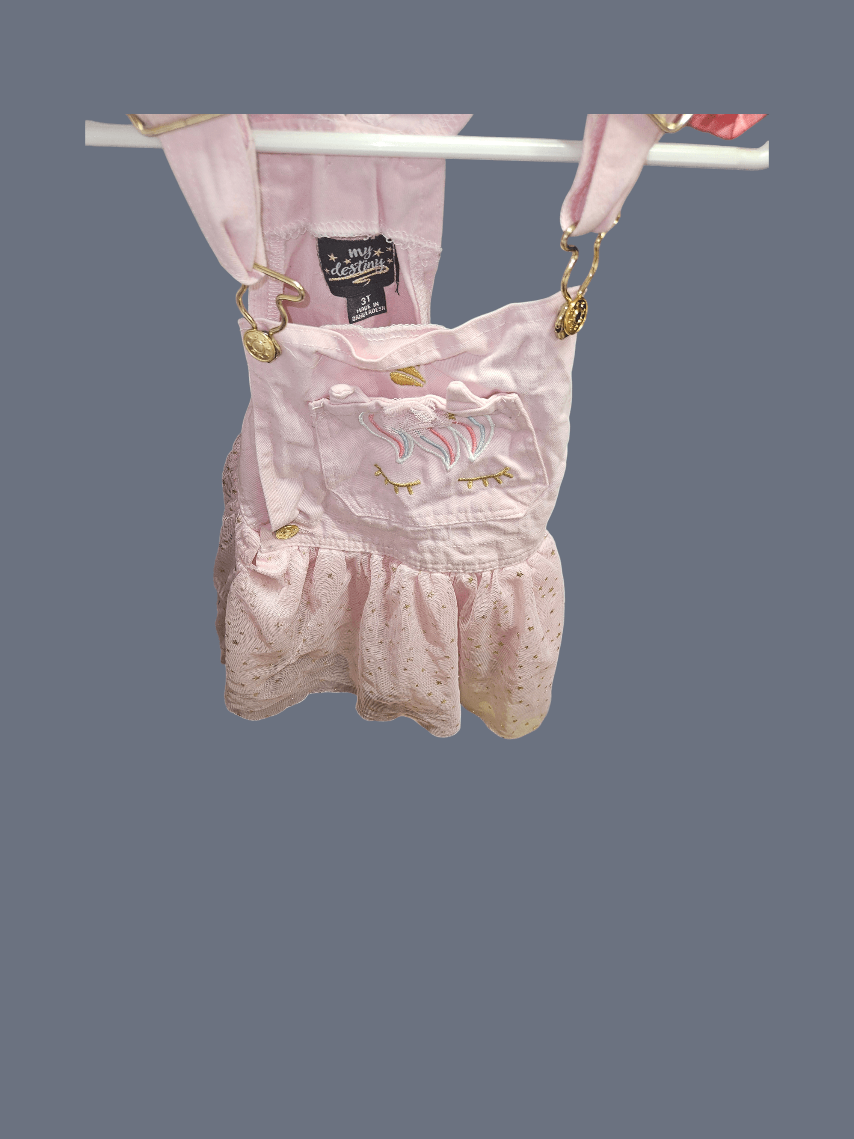 My Destiny Pink Unicorn Dress 3T