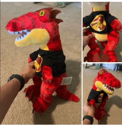 Build-A-Bear Dino Plush with Shirt