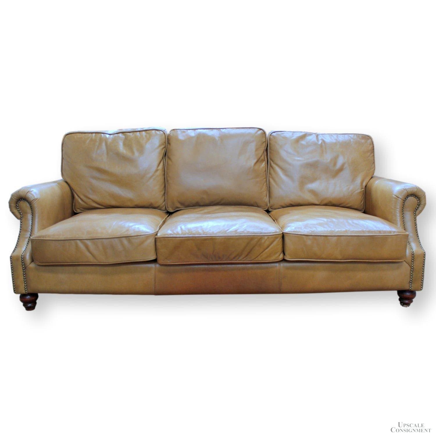 Classic Concepts 'Nicholas' Leather Sofa - Caramel