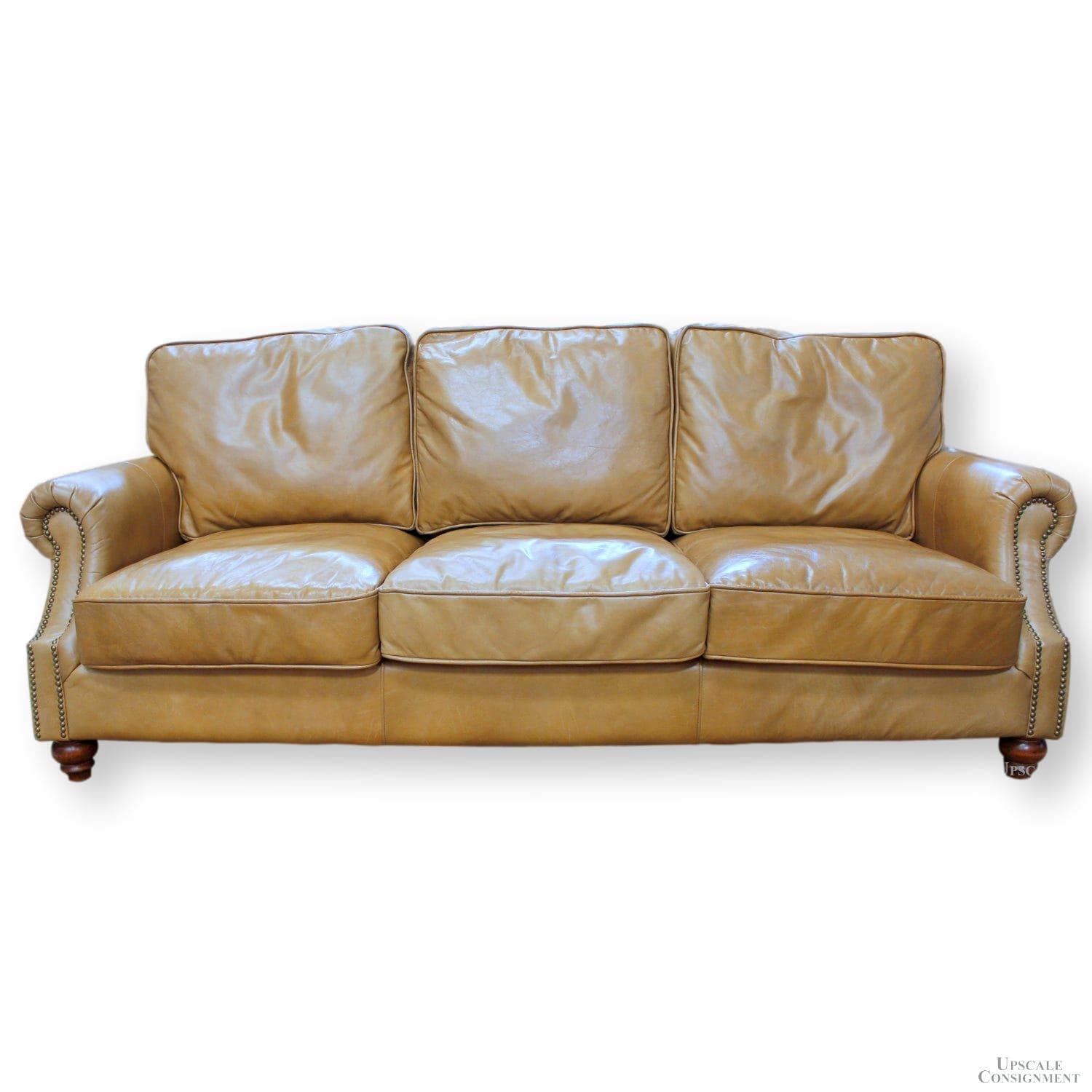 Classic Concepts 'Nicholas' Leather Sofa - Caramel