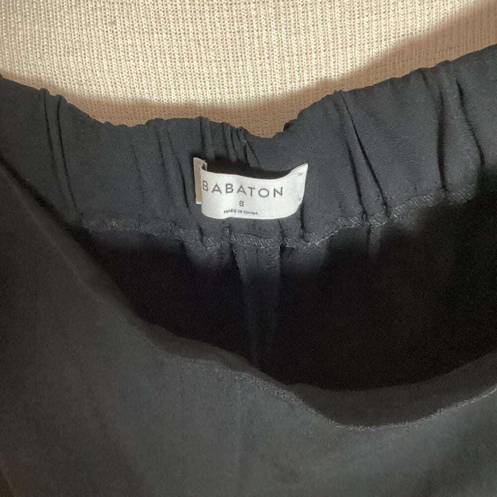 Babaton Atelier Black Dexter Tapered Dress Pants Size 8