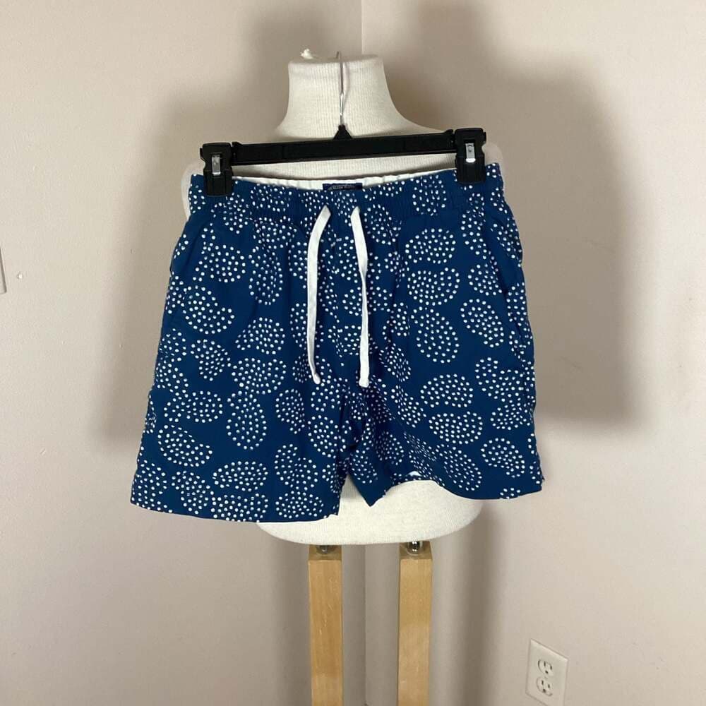 J.Crew Men's XS Blue Dotted Print Stretch Dock Shorts