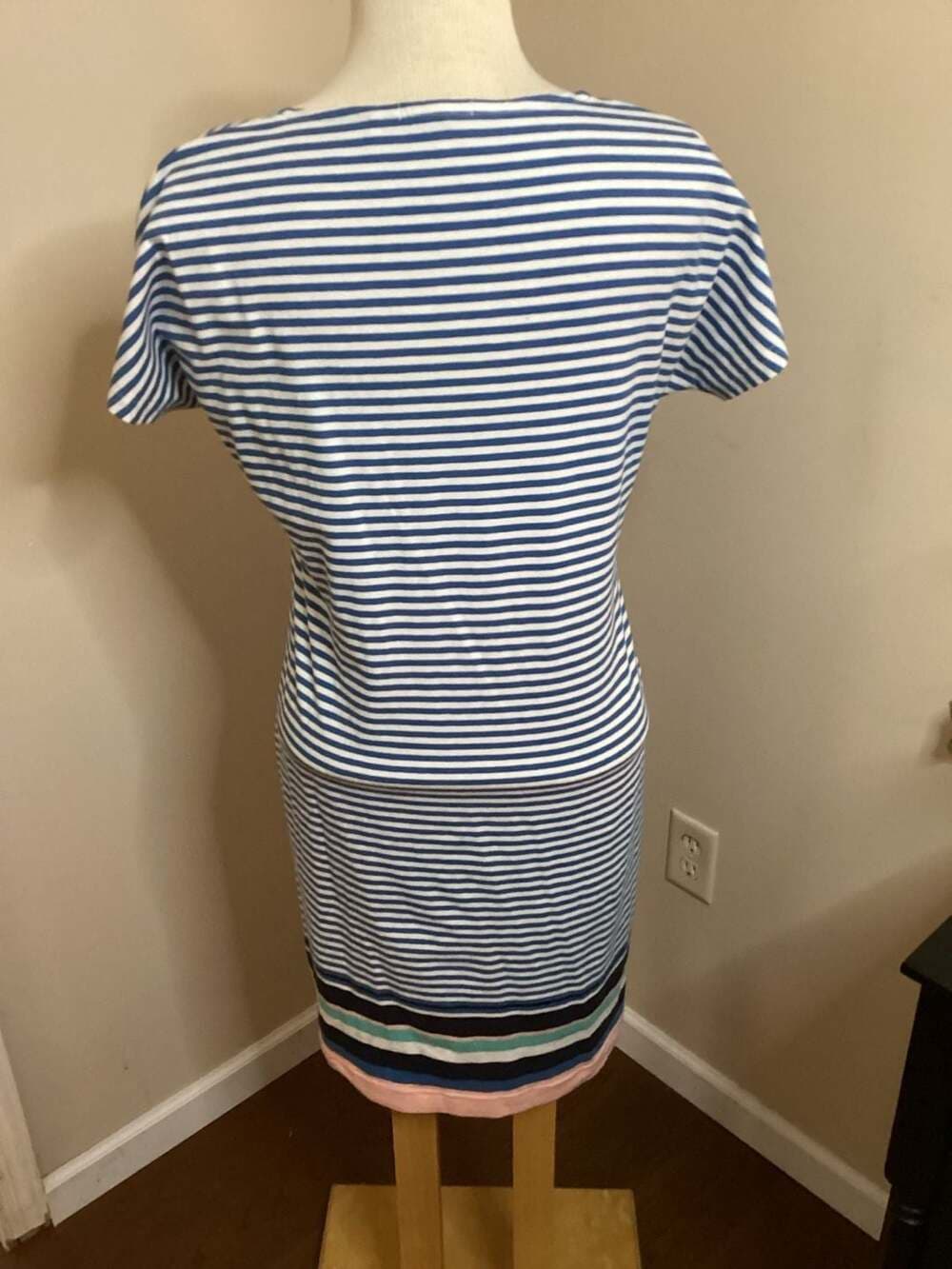 Barbour Womens Harewood Multi-Stripe Jersey T-Shirt Dress Size 8