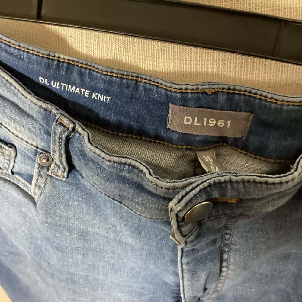 DL1961 Ultimate Knit Slim Straight Jeans Size 36x34