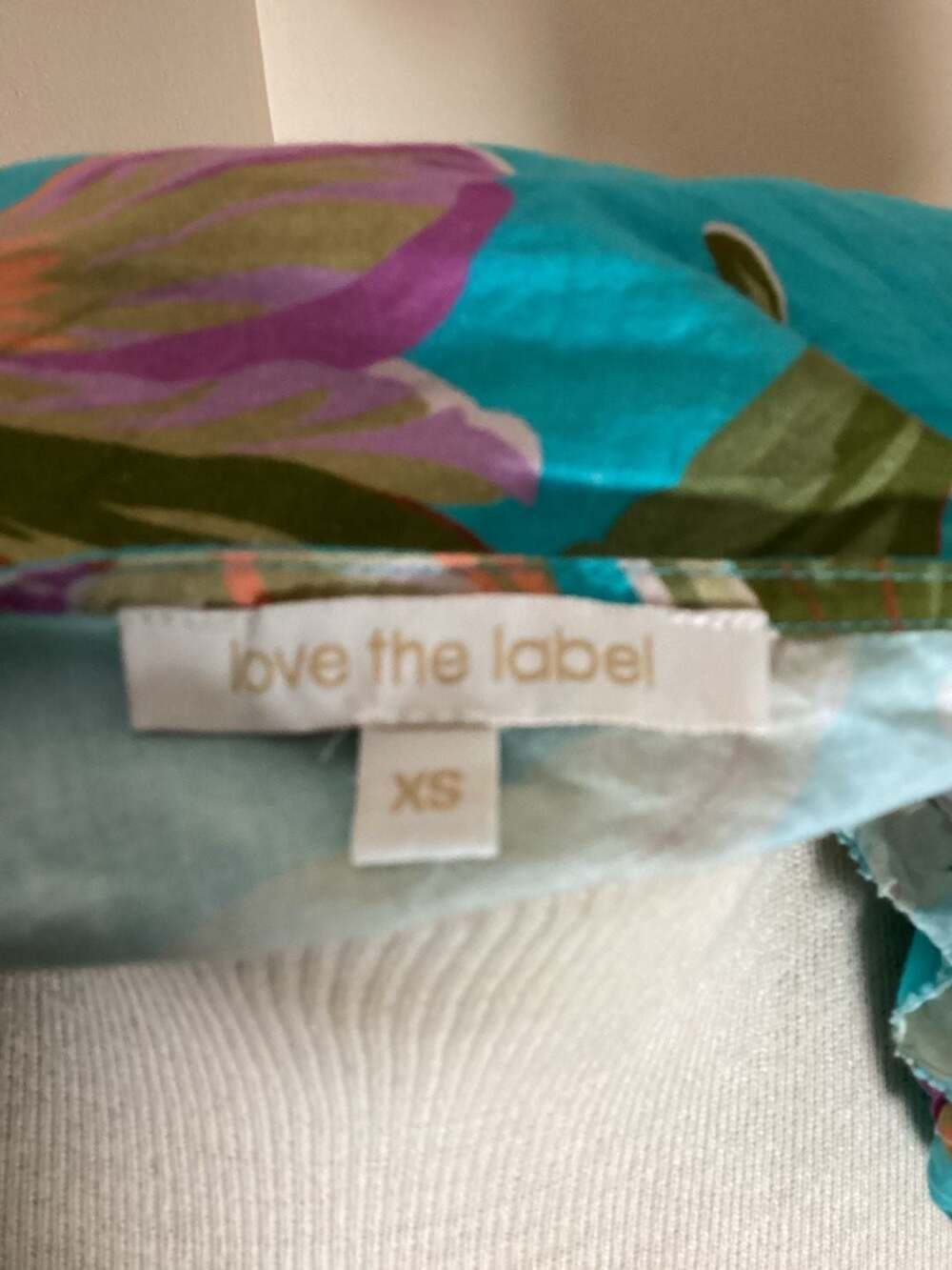 Love The Label Maryelle Top Bibi Print Floral Smocked Puff Sleeve Blouse