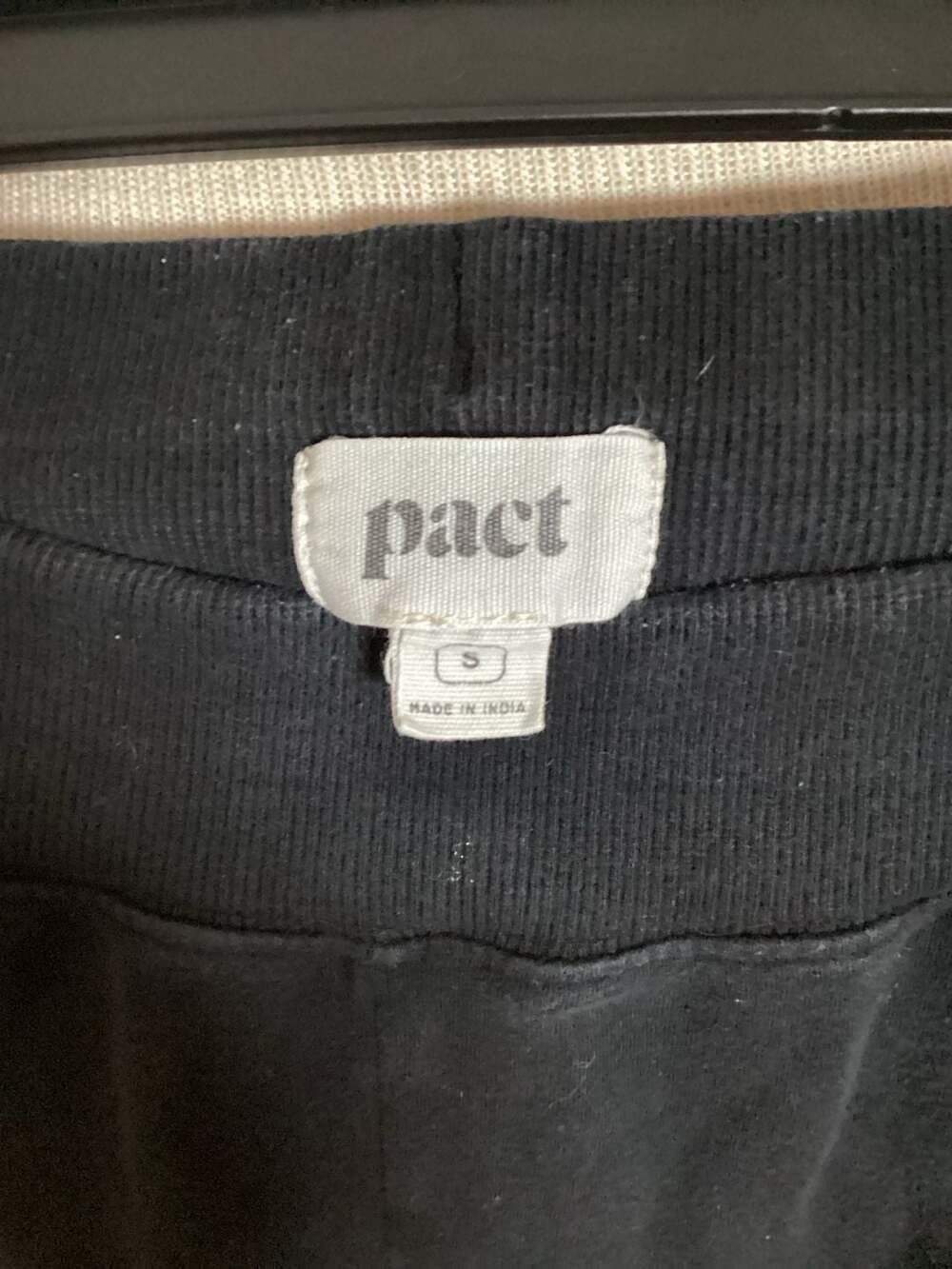 Pact Organic Cotton Jogger Sweatpants Black Size S