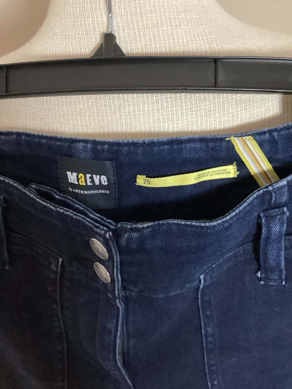 Maeve by Anthropologie The Colette High-Rise Wide-Leg Jeans Size 25