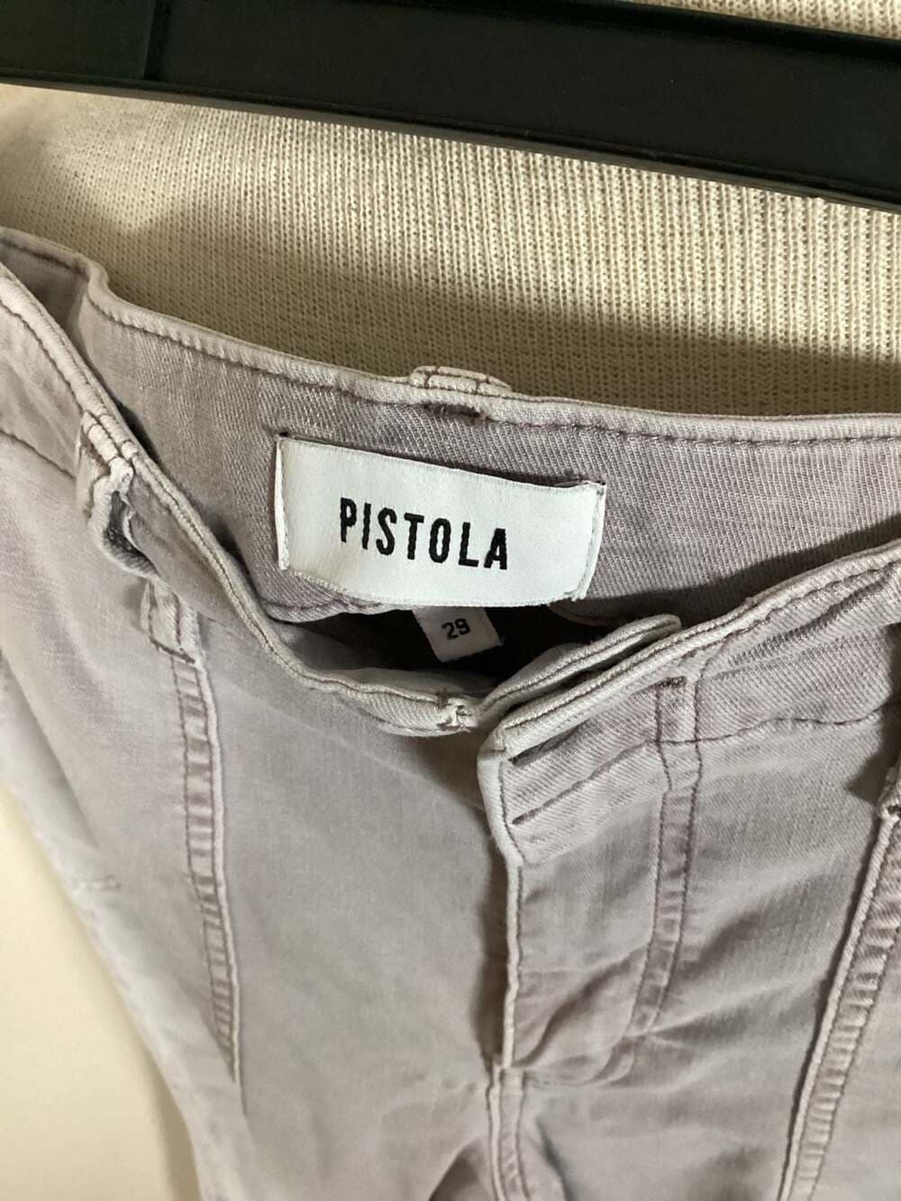 PISTOLA Camy High Rise Utility Pants in Grey
