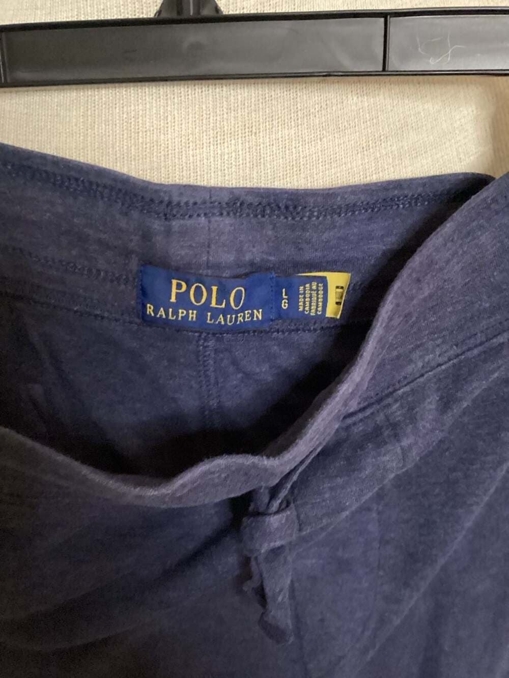 Polo Men's Jersey Drawstring Shorts w/Zipper Pockets