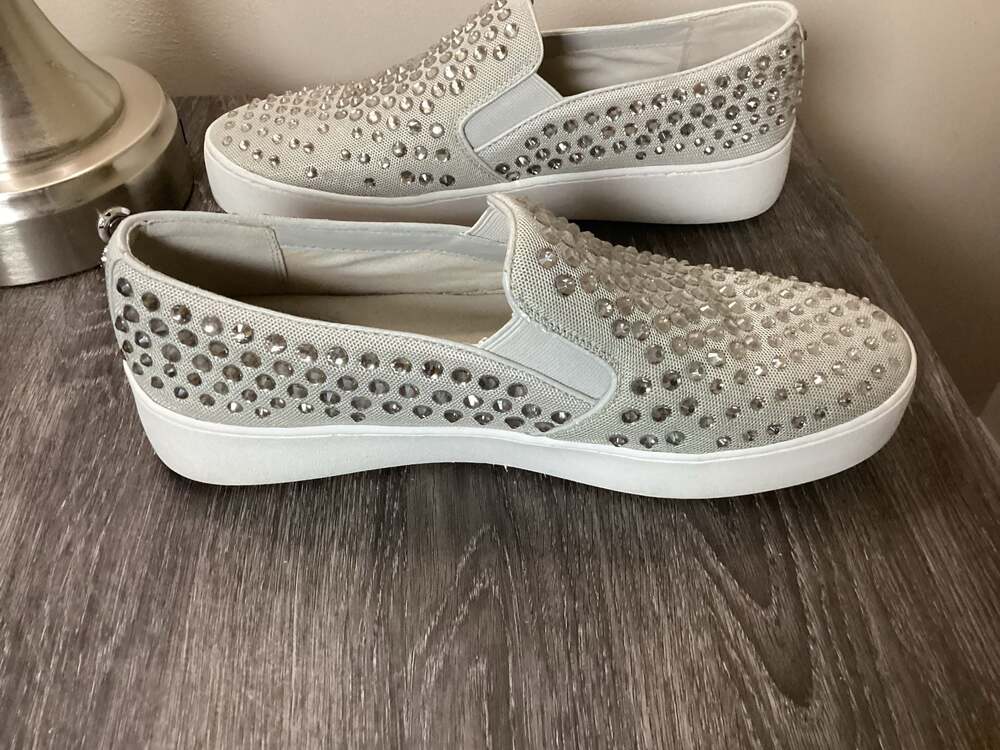 Michael Kors Women's Keaton Embellished Rhinestone Slip-On Sneakers