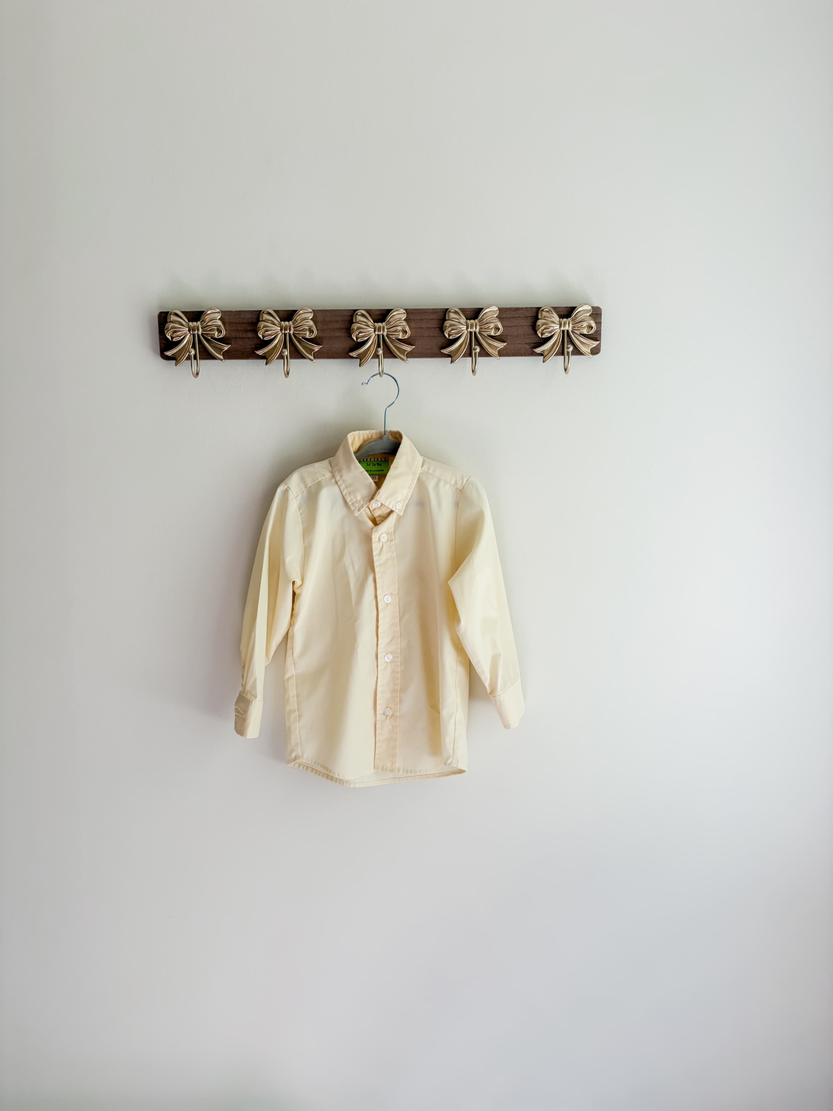Le’ Za Me size 3T Yellow Button-Up Long Sleeve Shirt