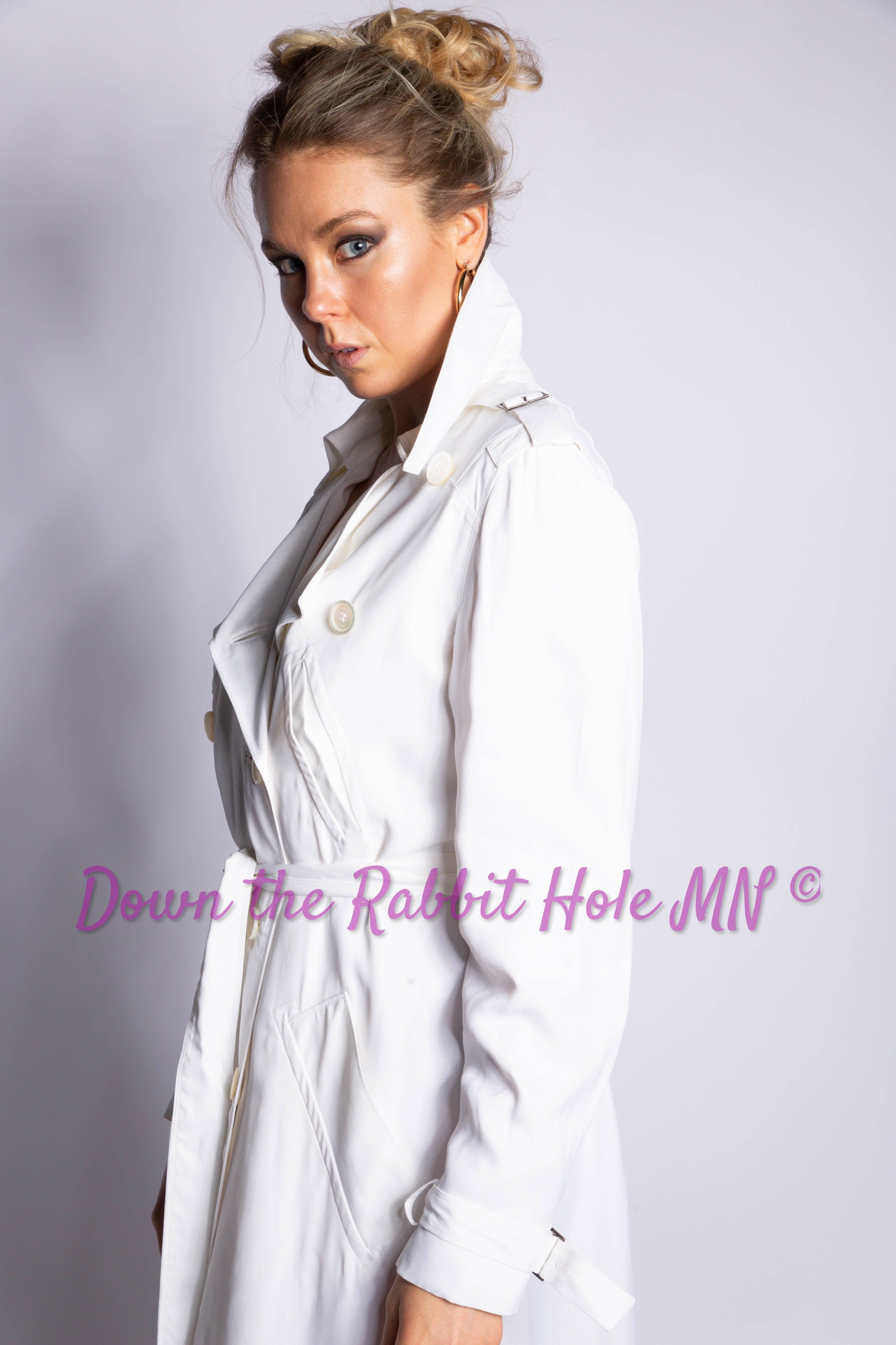 Gucci by Tom Ford White Trench Coat NWT 2002/2003 Size IT44 - IT44