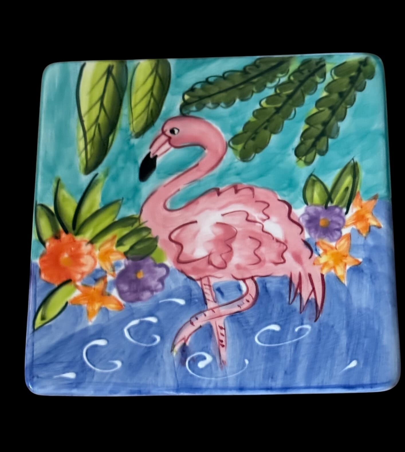 Hausenware DESIGN MARY JANE MITCHELL Trivet Flamingo Bird Pink