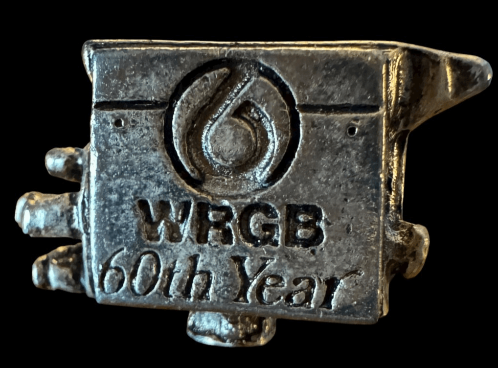Vintage WRGB TV Schenectady NY 60th Year Tac Pin