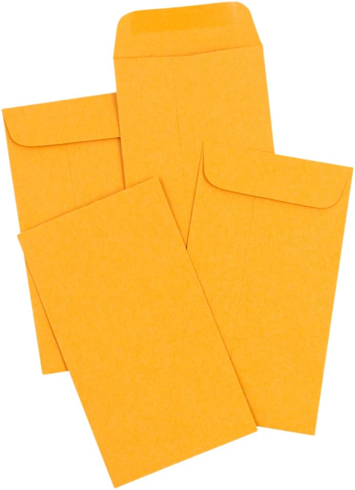 Coin Envelopes - 25 Count Brown Kraft for Secure Storage